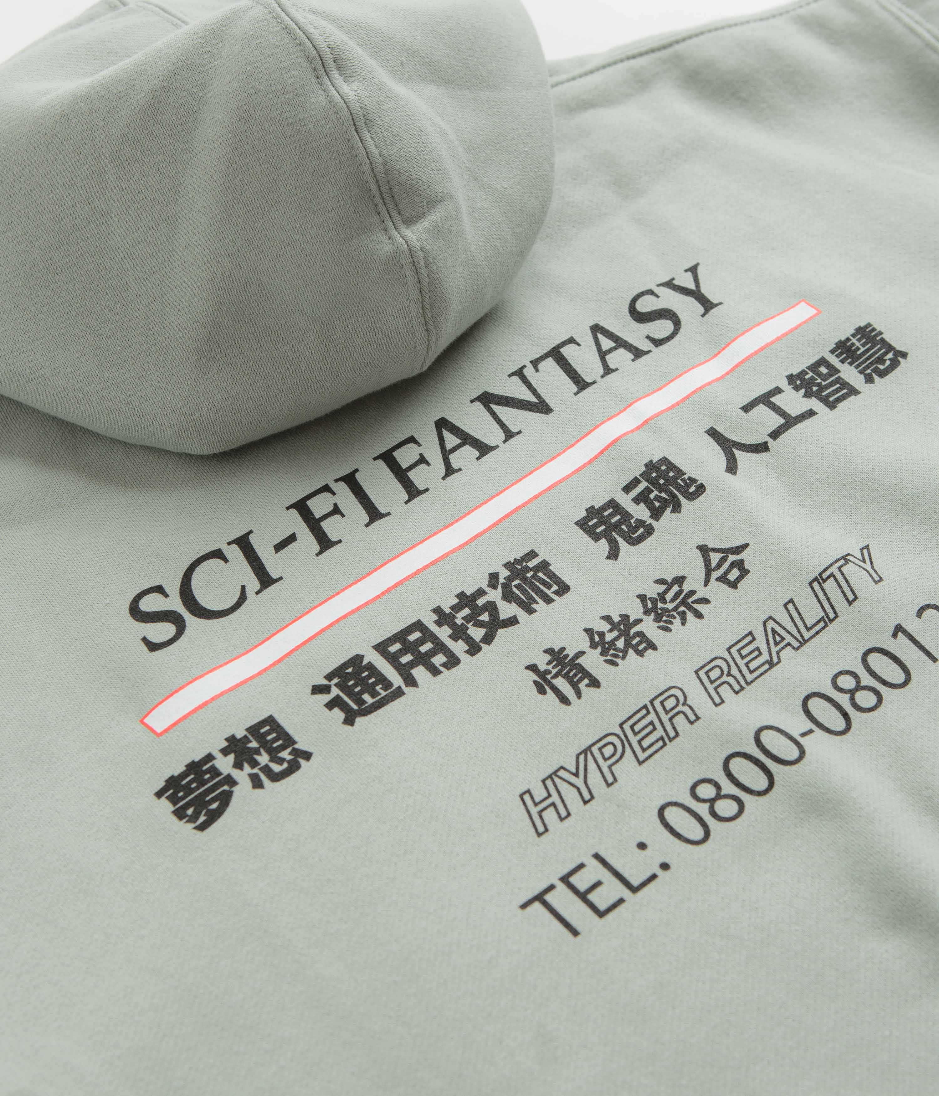 Sci-Fi Fantasy Industrial Hoodie - Sage - Image 5
