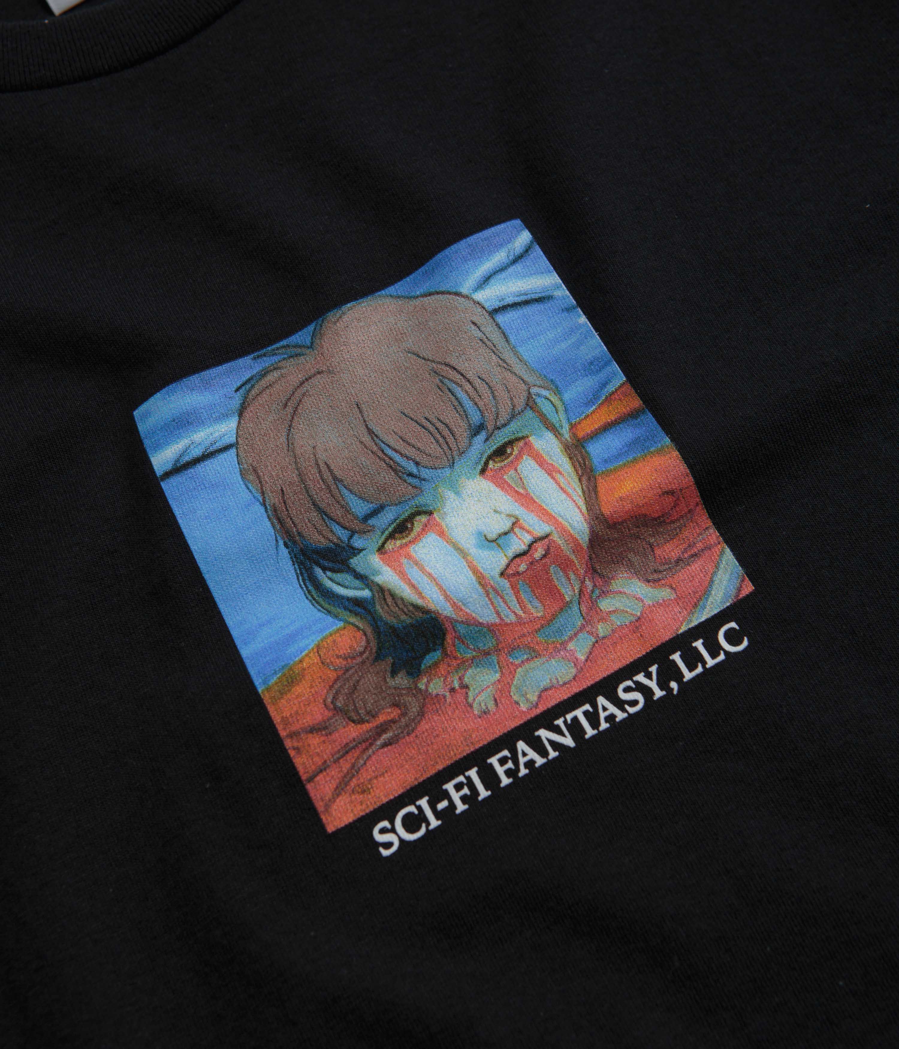 Sci-Fi Fantasy Leaking Eyes T-Shirt - Black - Image 2