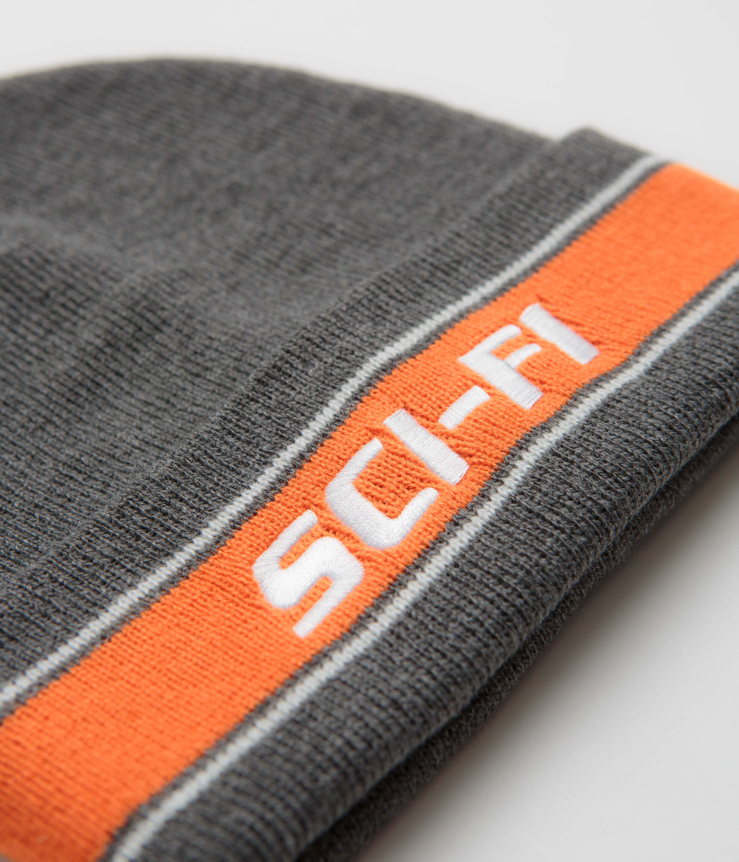 Sci-Fi Fantasy Striped Logo Beanie - Heather - Image 2