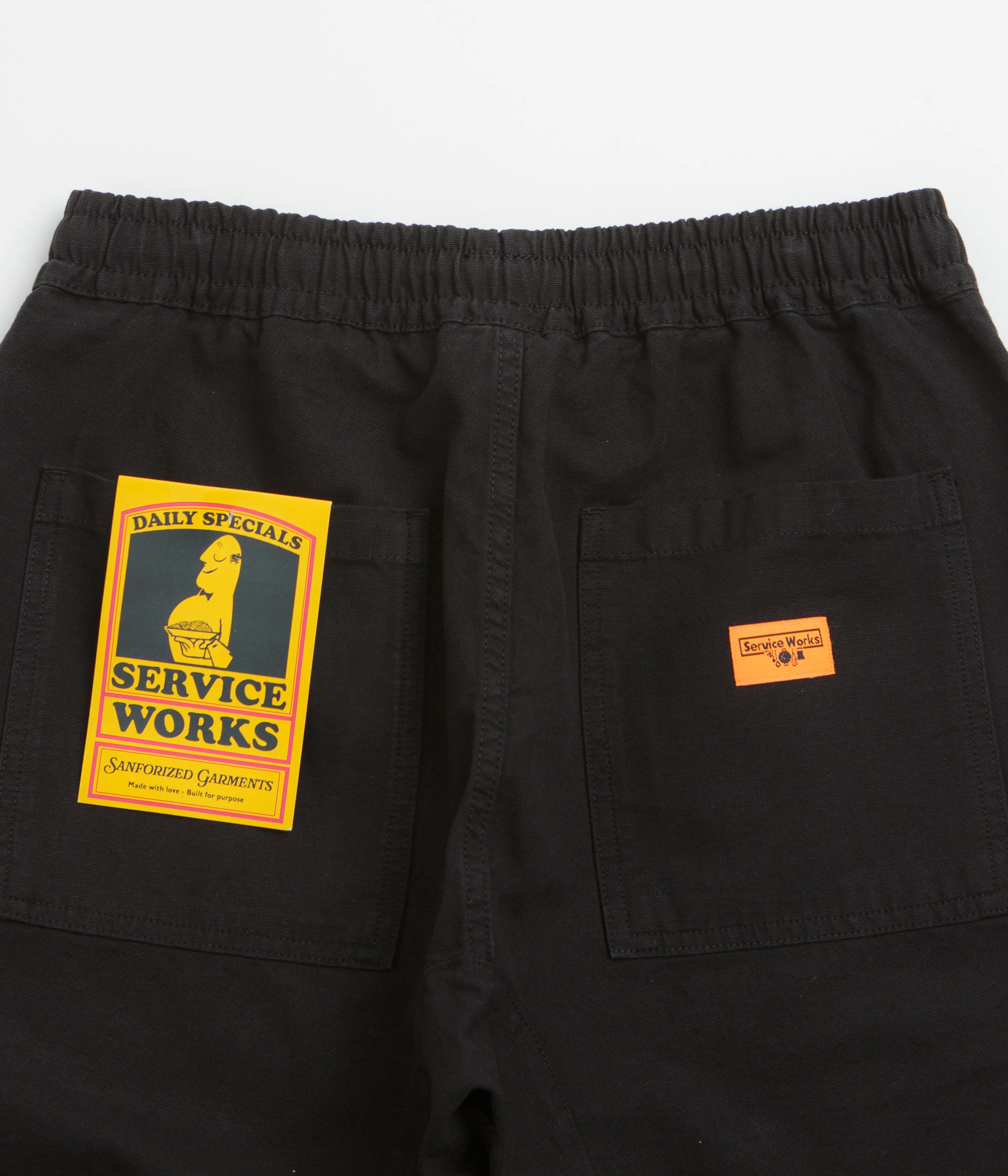 Service Works Classic Chef Shorts - Black - Image 5