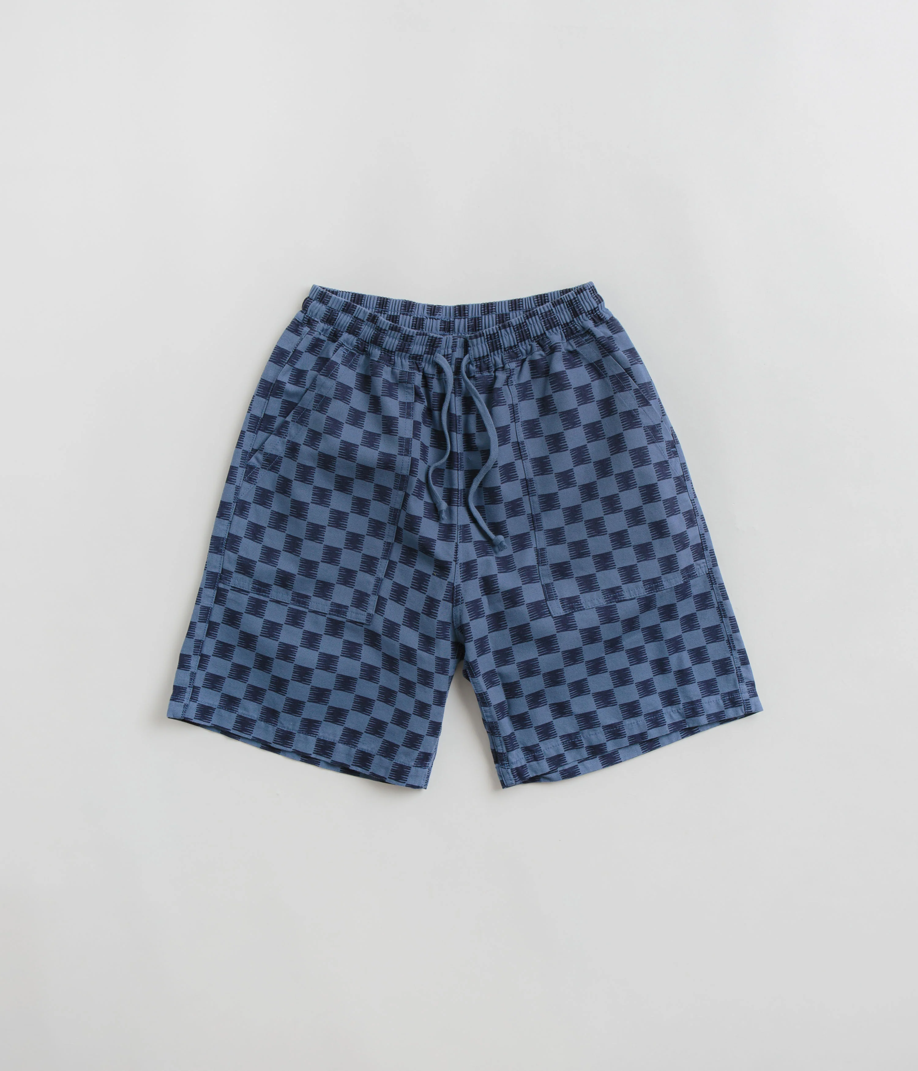 Service Works Classic Chef Shorts - Blue Checker
