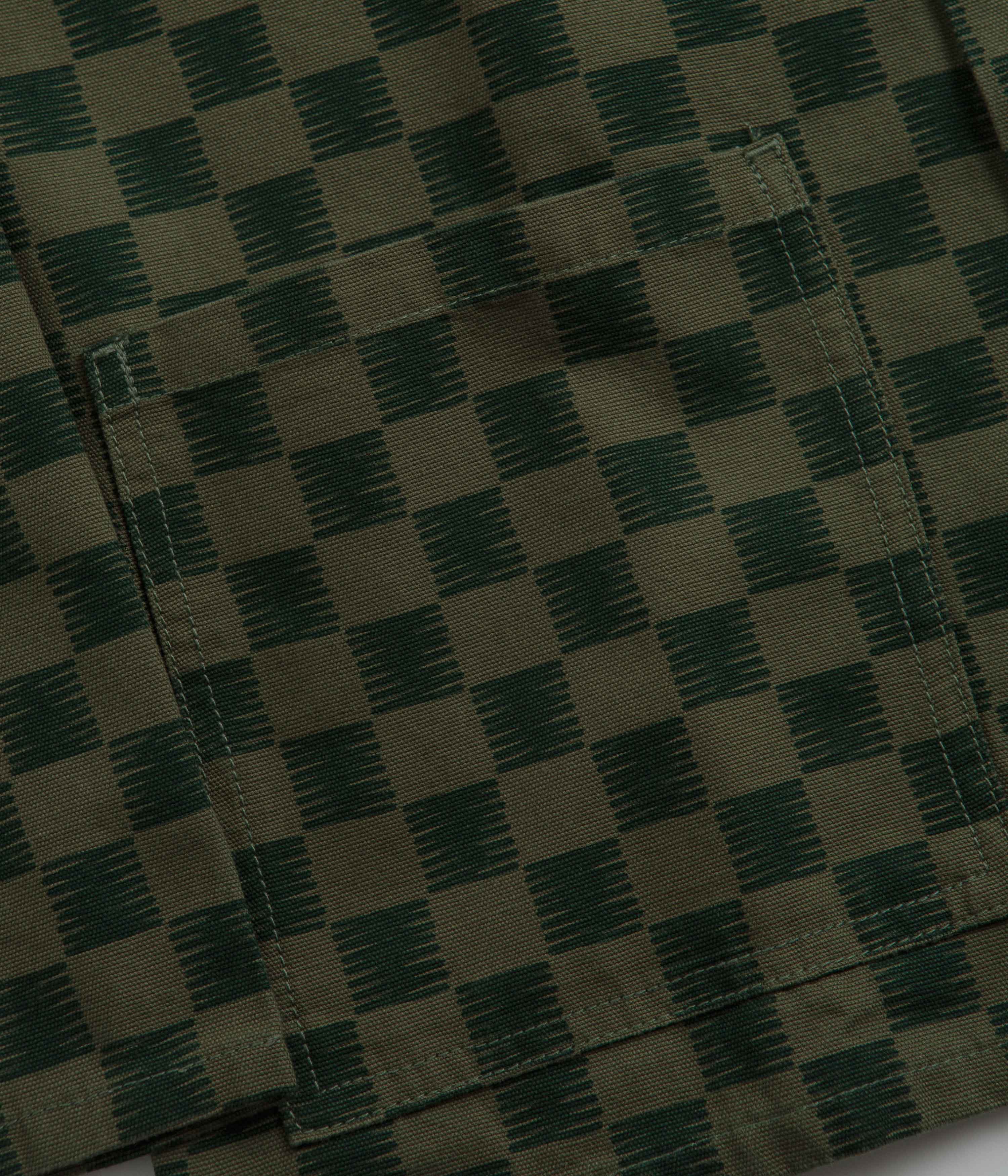 Service Works Coverall Jacket - Green Checker - Image 3