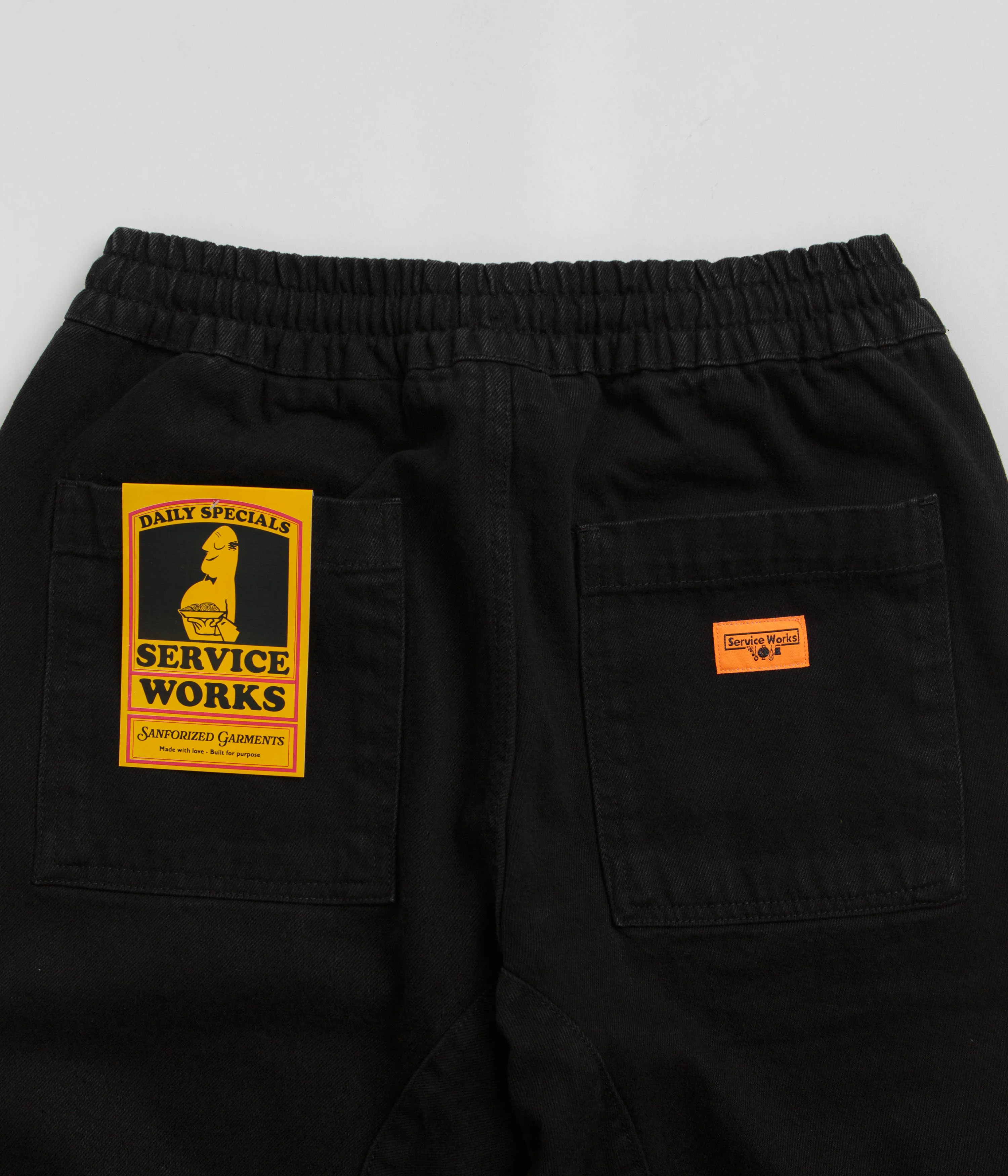 Service Works Denim Chef Pants - Black - Image 5