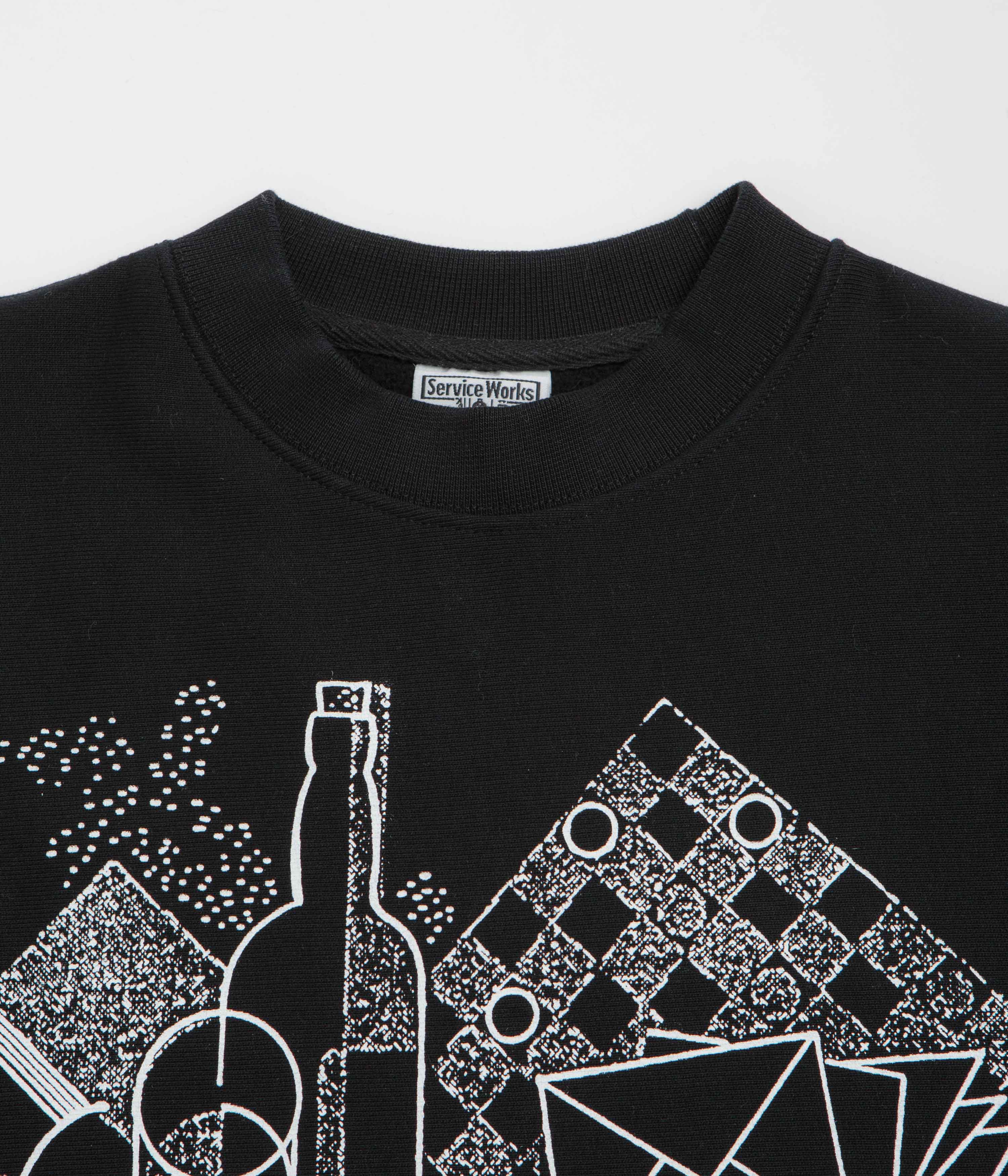 Service Works Frequent Flyer Crewneck Sweatshirt - Black - Image 3