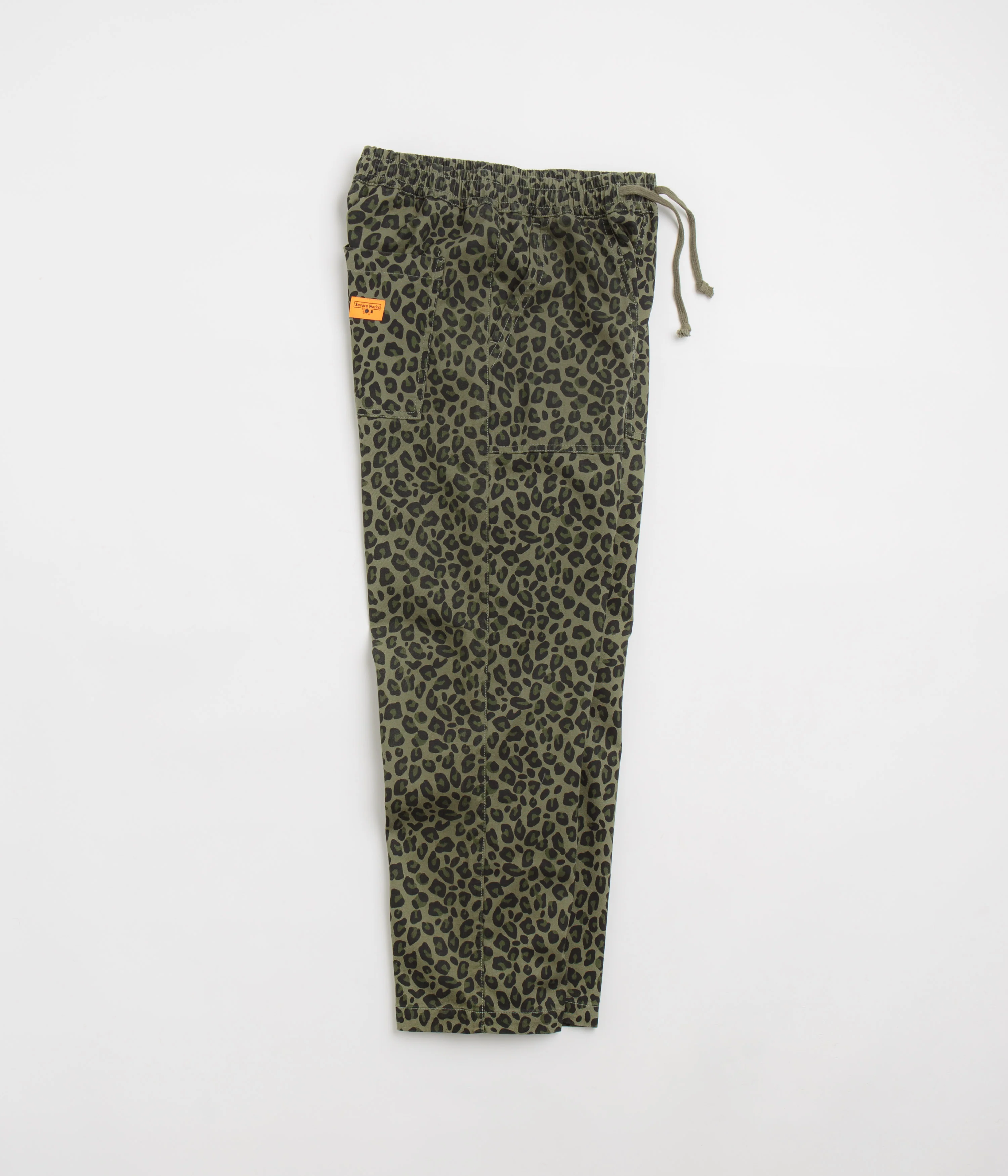 Service Works Leopard Chef Pants - Green - Image 2