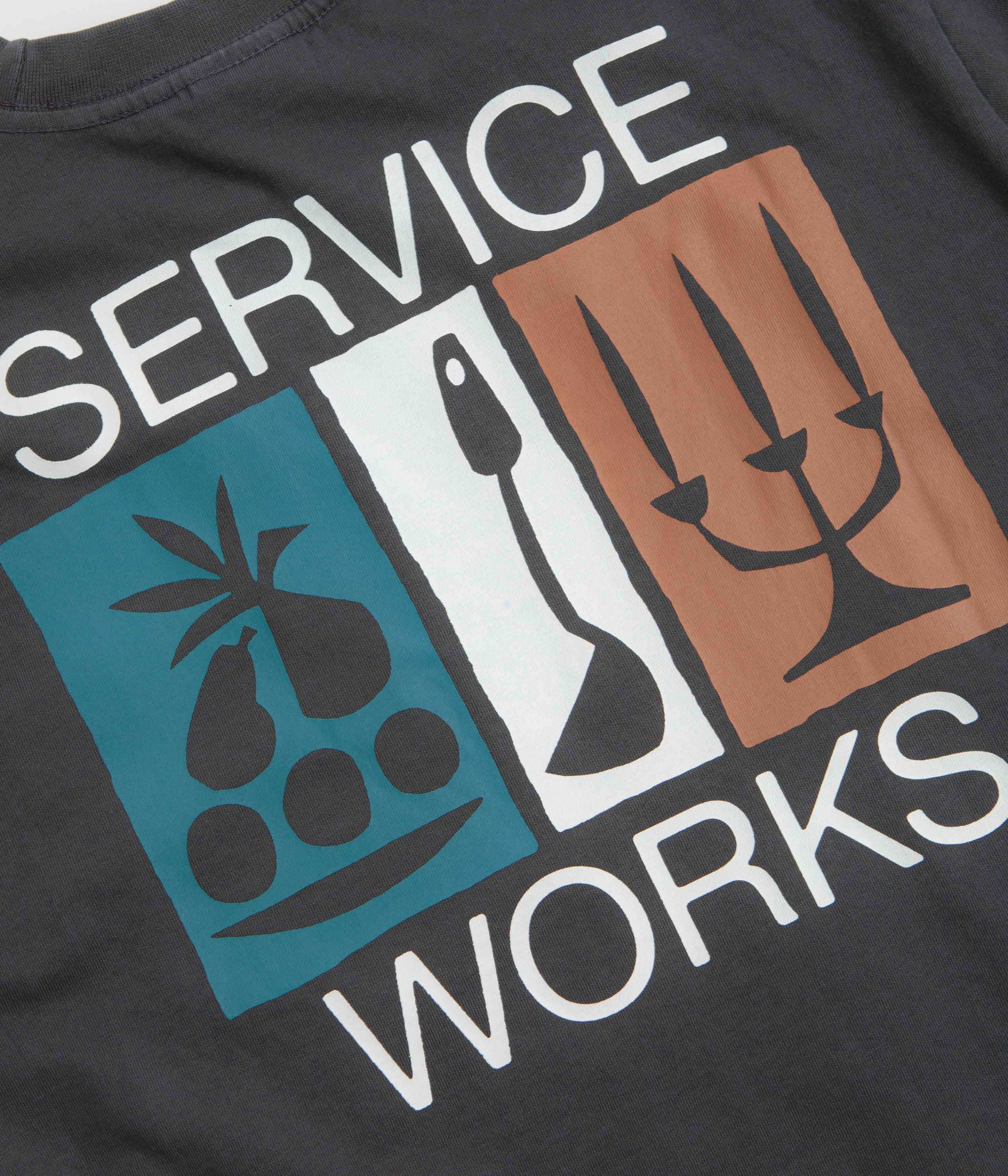 Service Works Nourish Pocket T-Shirt - Charcoal - Image 5