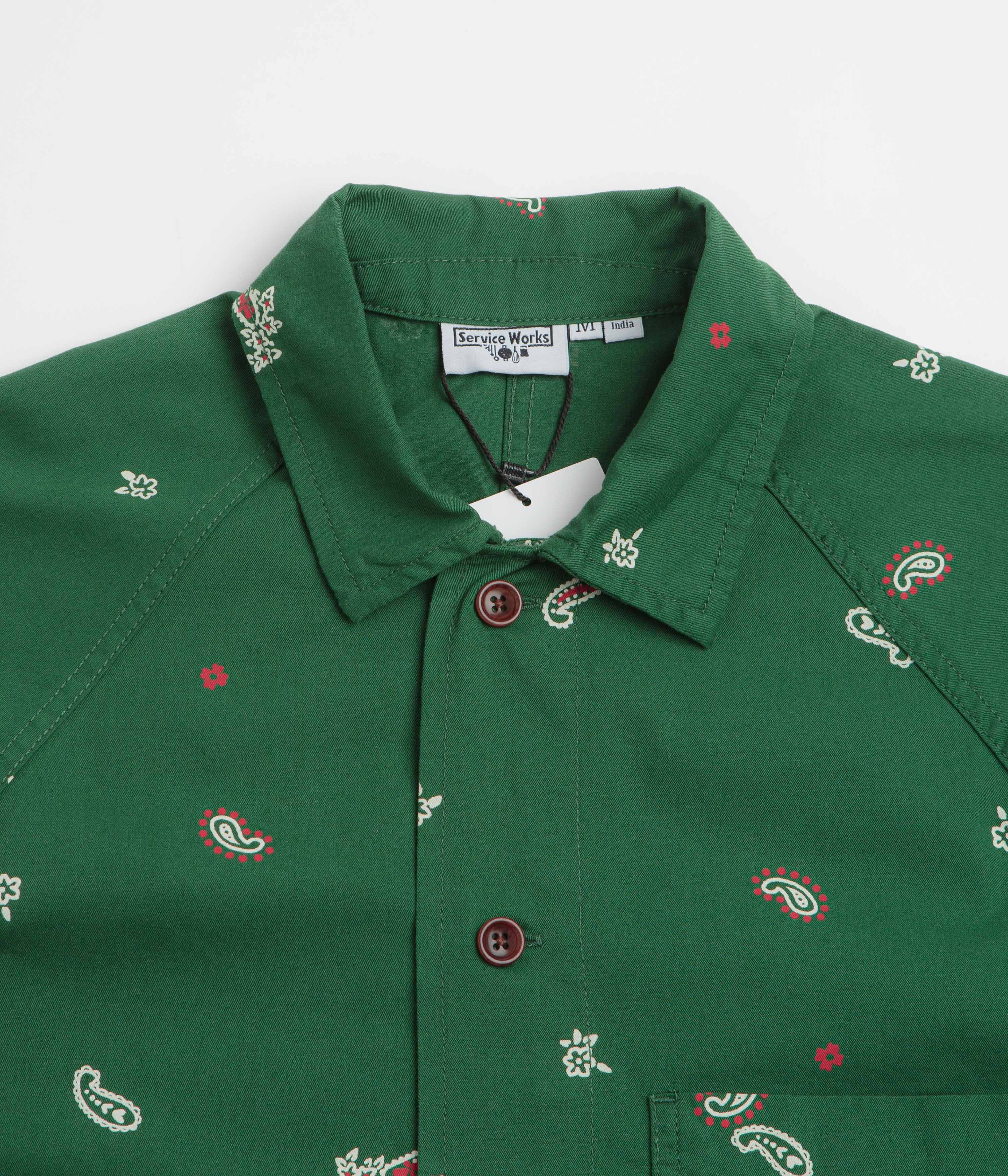 Service Works Paisley FOH Jacket - Forest - Image 4