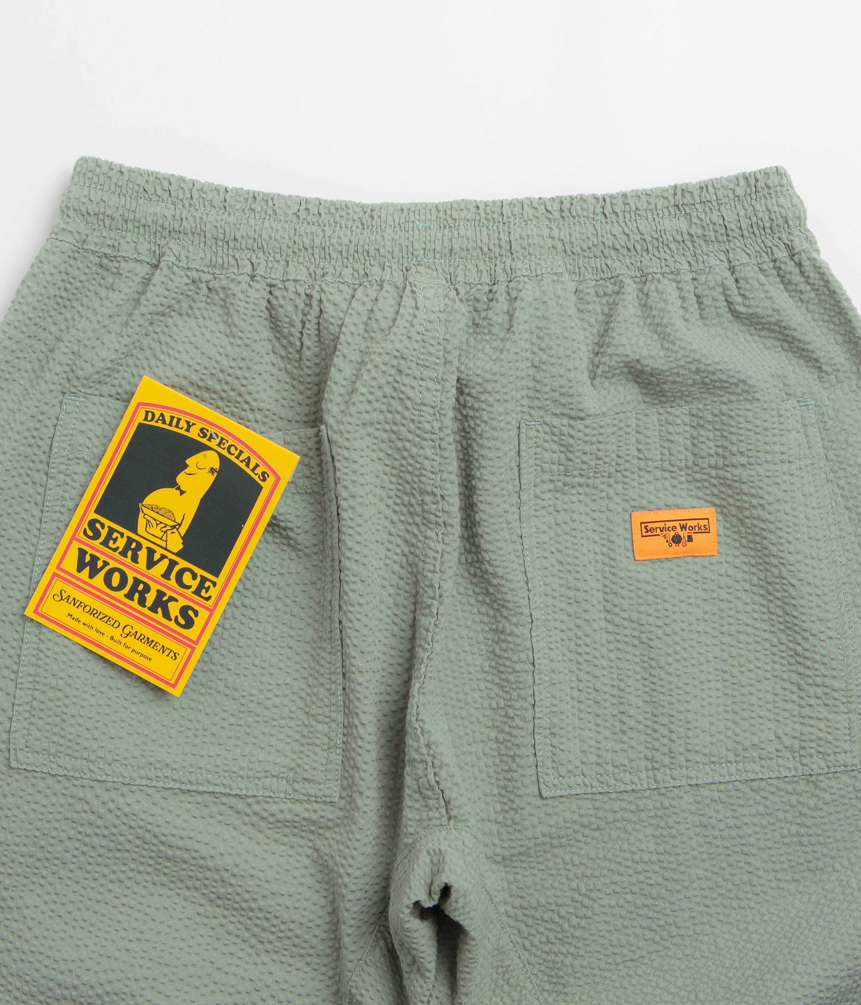 Service Works Seersucker Chef Pants - Sage - Image 5