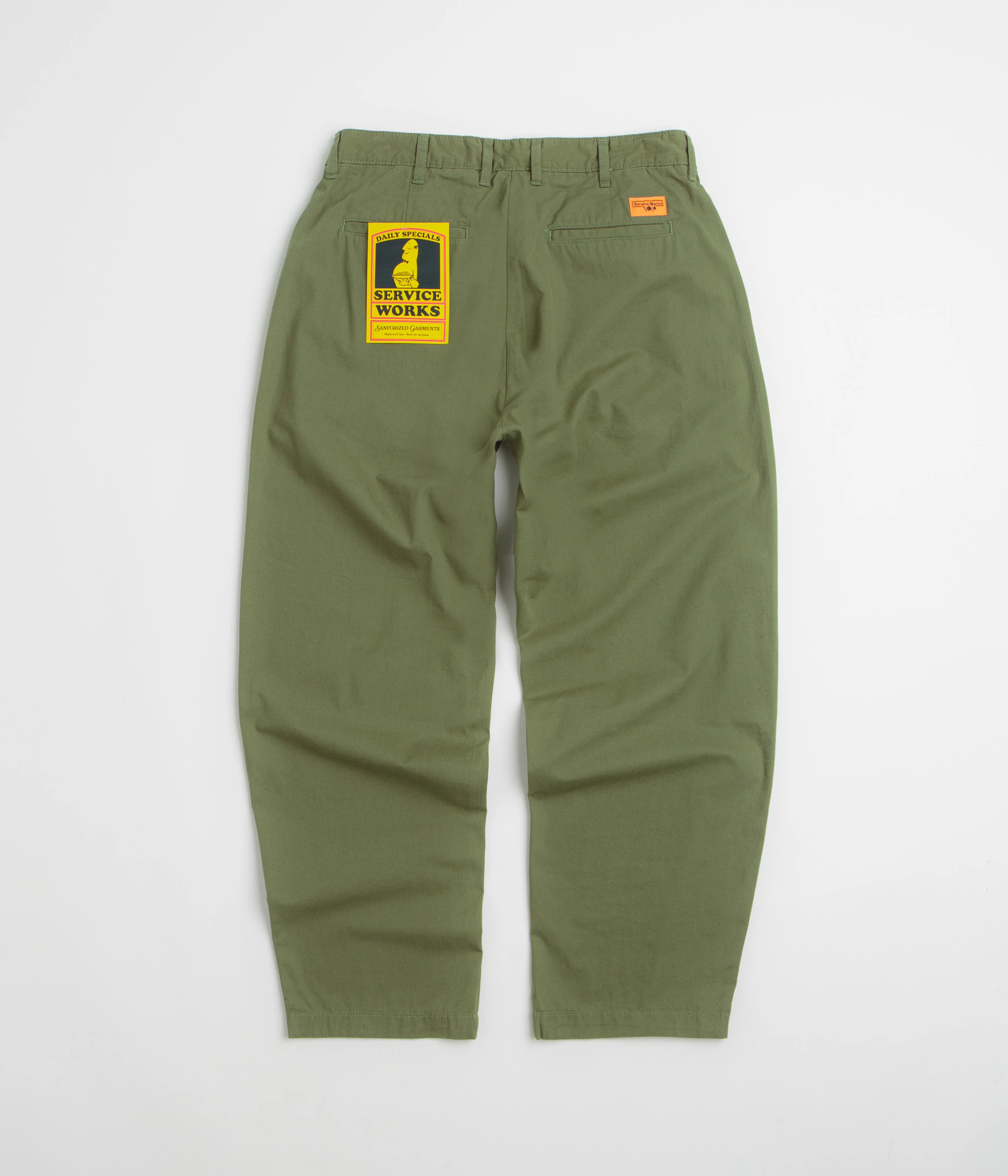 Service Works Twill Part Timer Pants - Olive - Image 3