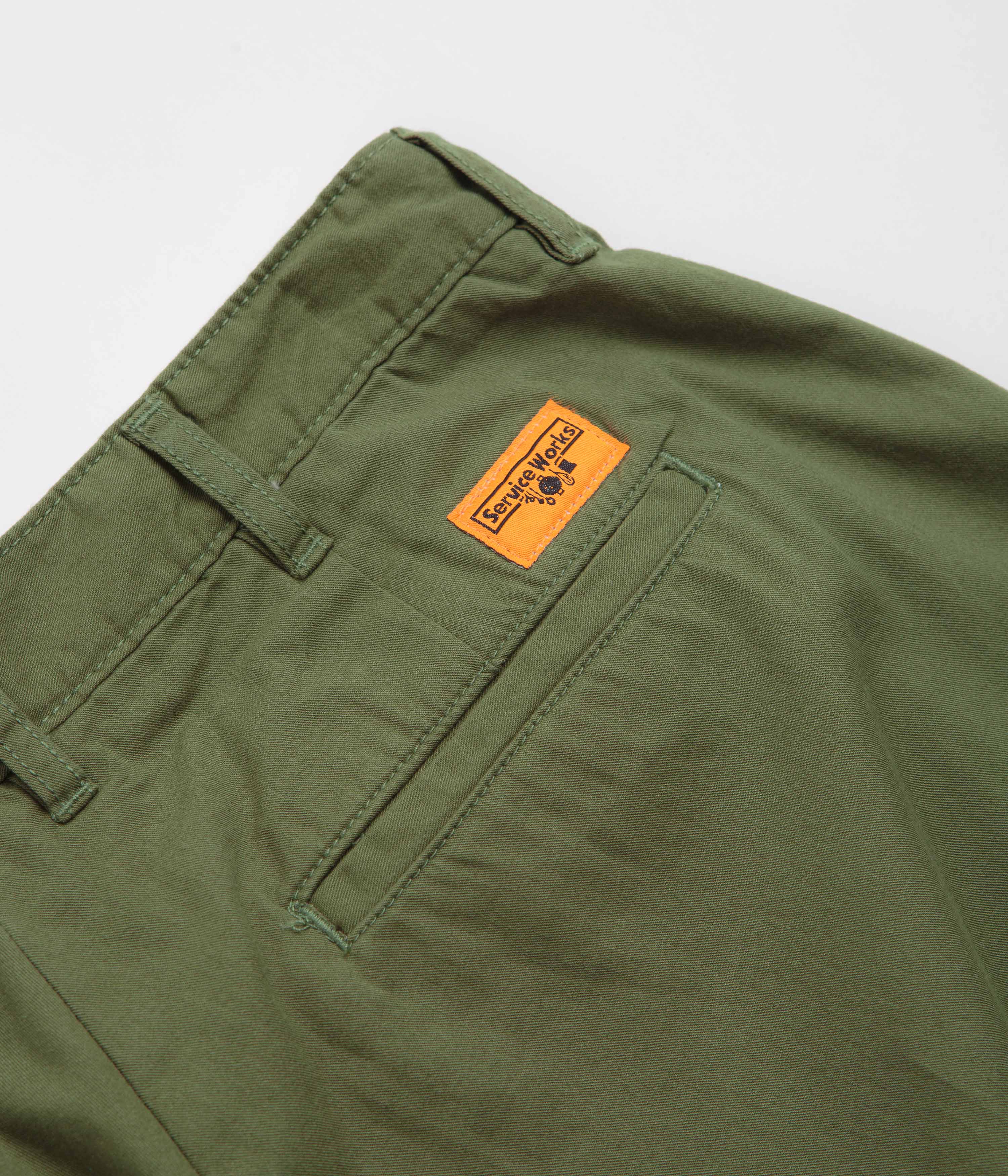 Service Works Twill Part Timer Pants - Olive - Image 7