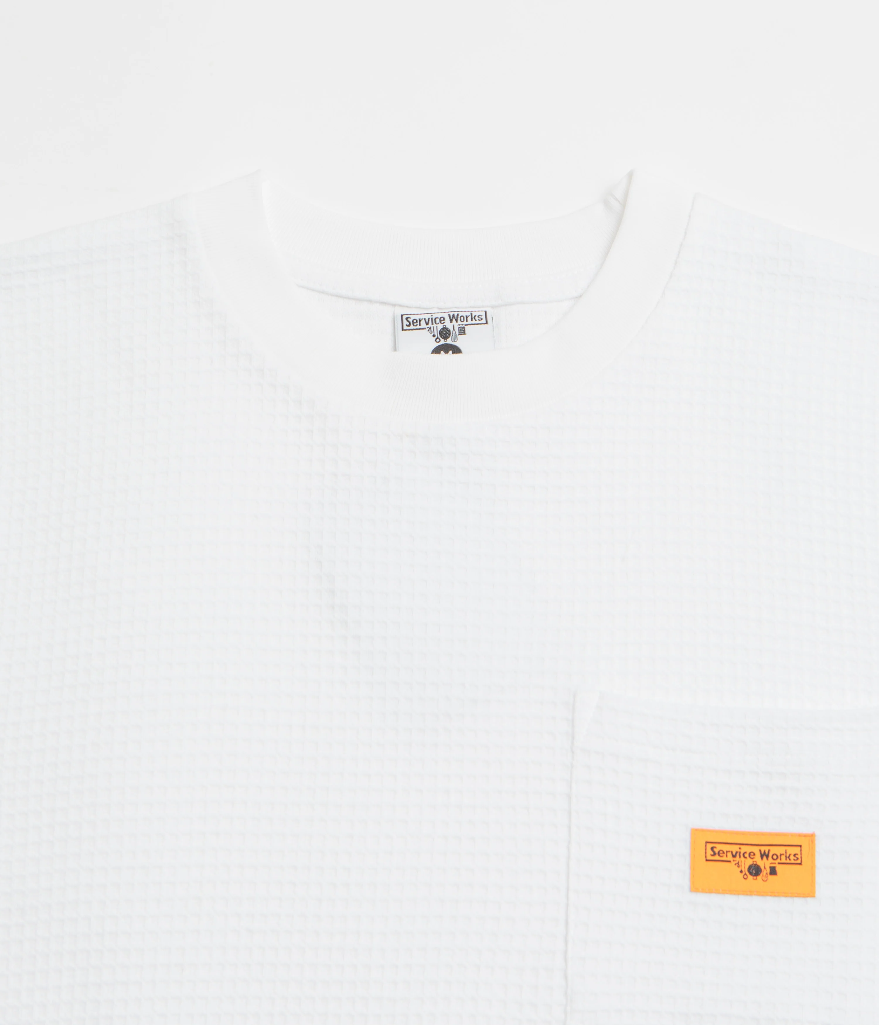 Service Works Waffle Pocket T-Shirt - White - Image 2