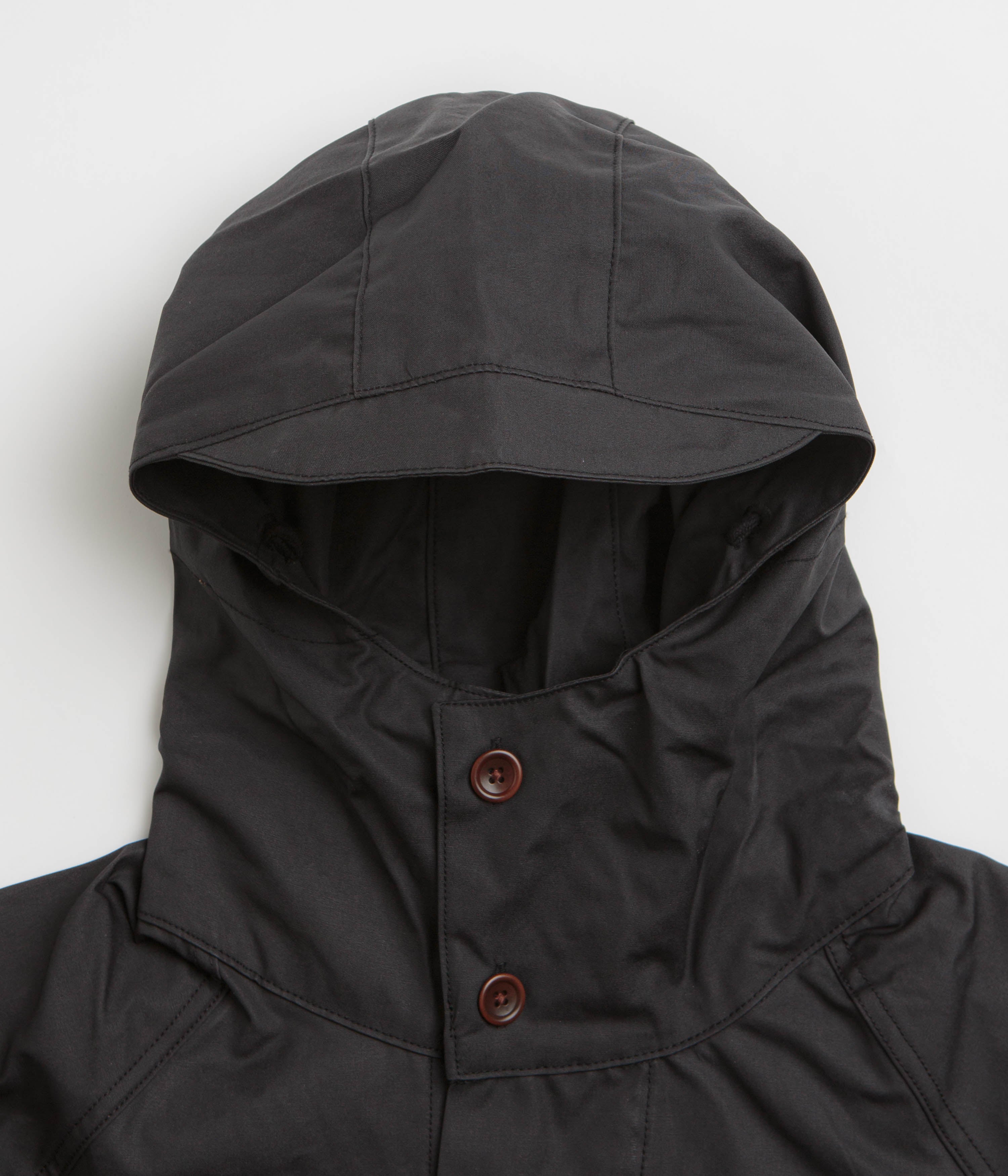 Service Works Waxed Cotton Allotment Parka - Black - Image 4