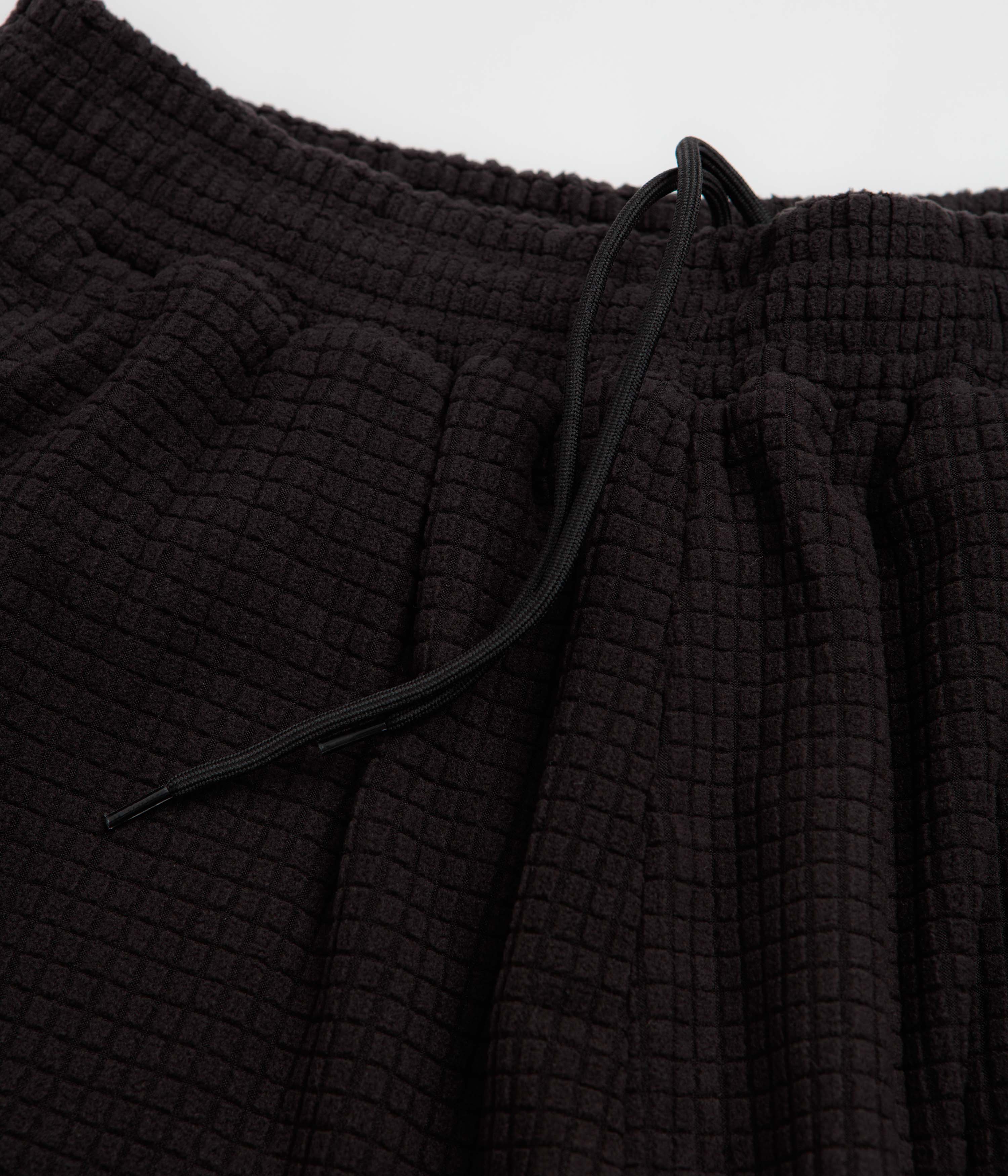 Sexhippies Grid Fleece Shorts - Black / Silver - Image 6