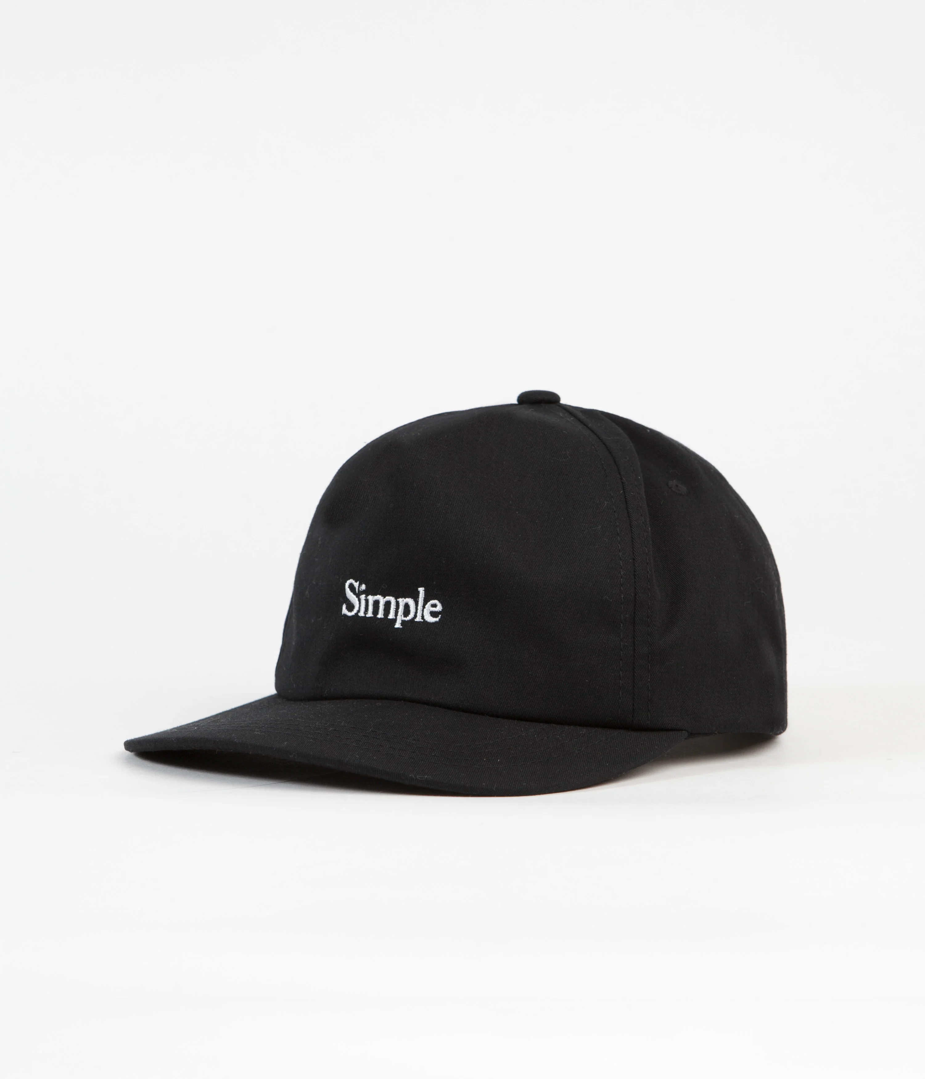 Simple Logo Unstructured Cap - Black