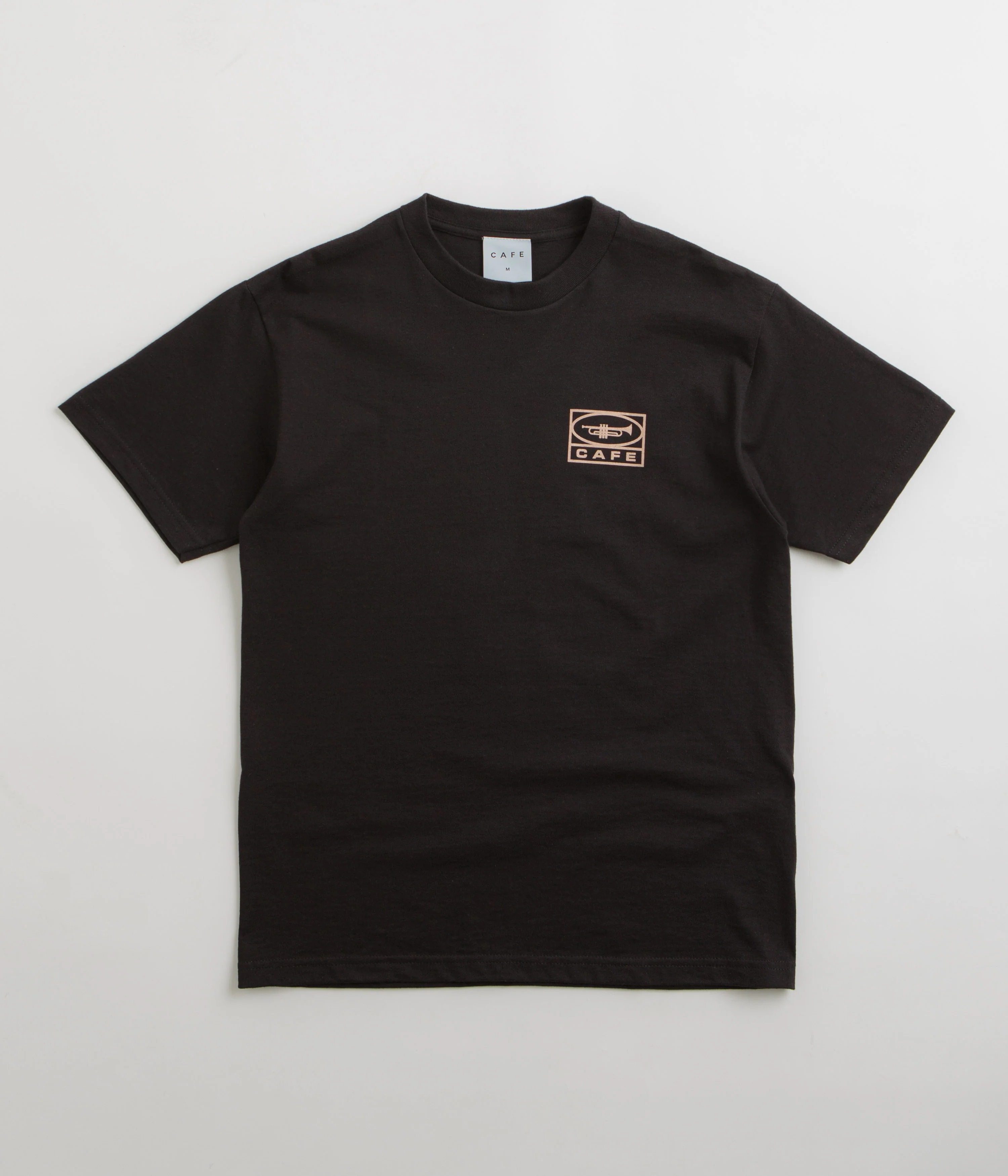 Skateboard Cafe 45 T-Shirt - Black / Brown - Image 2