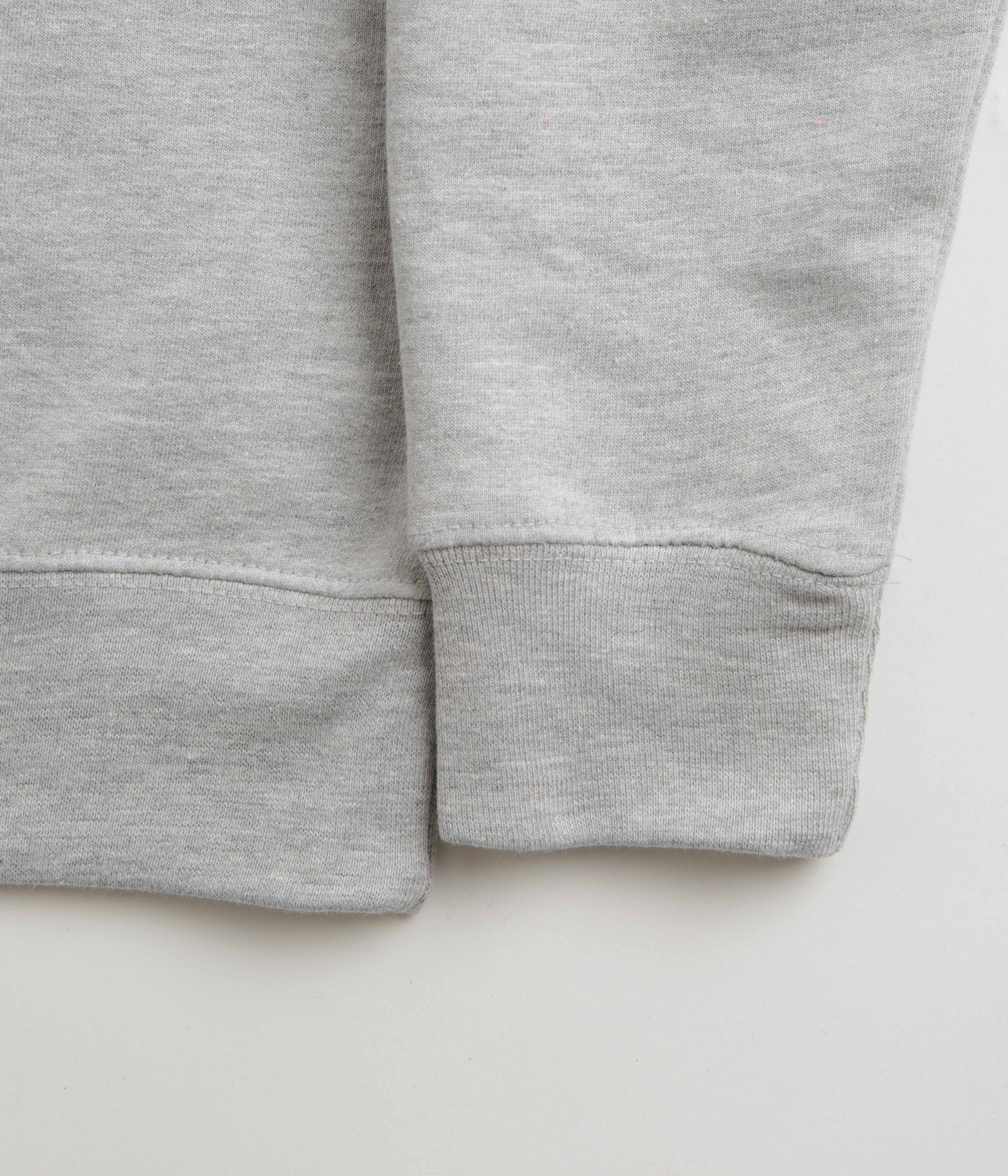 Skateboard Cafe Suit Embroidered Crewneck Sweatshirt - Heather Grey - Image 4