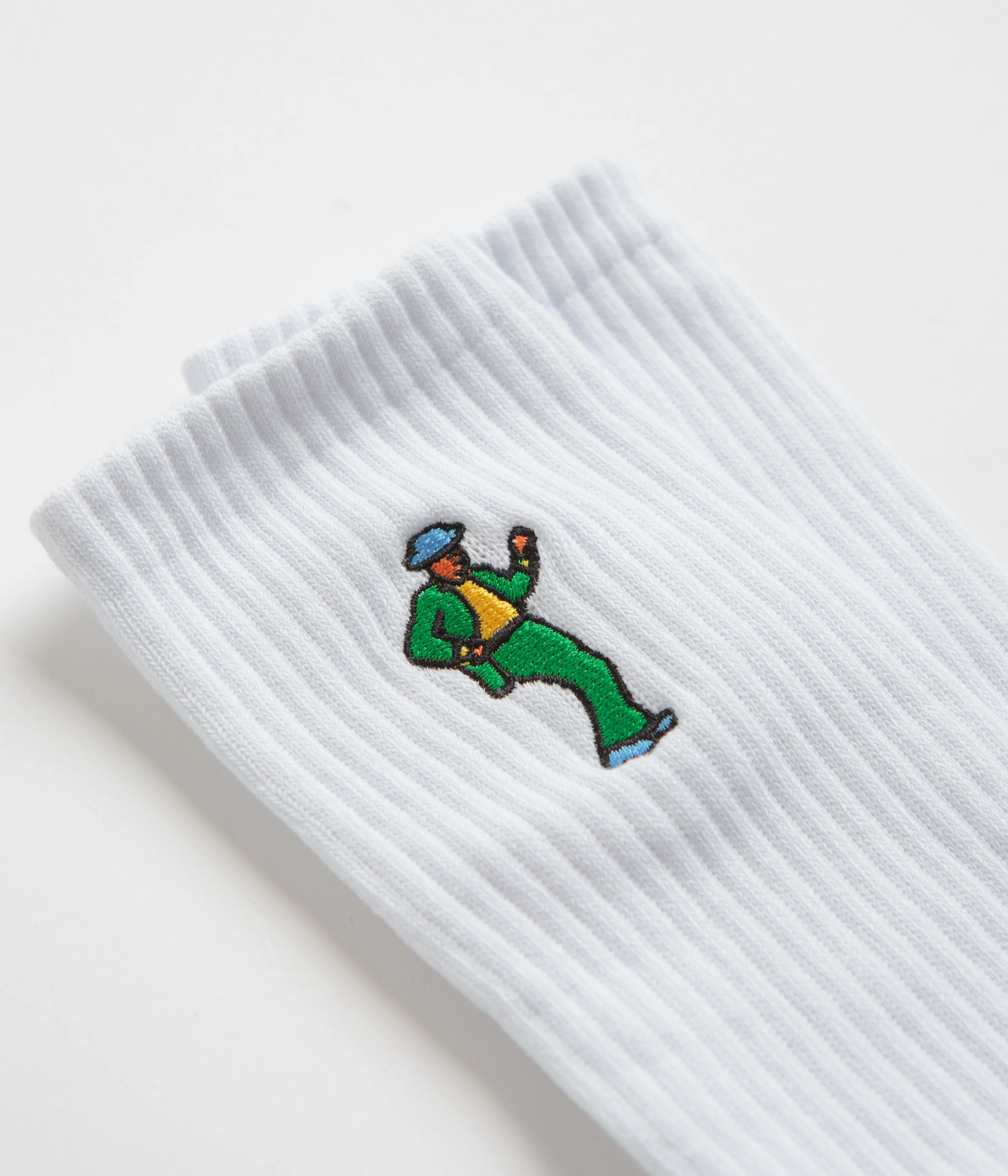 Skateboard Cafe Swing Socks - White - Image 2