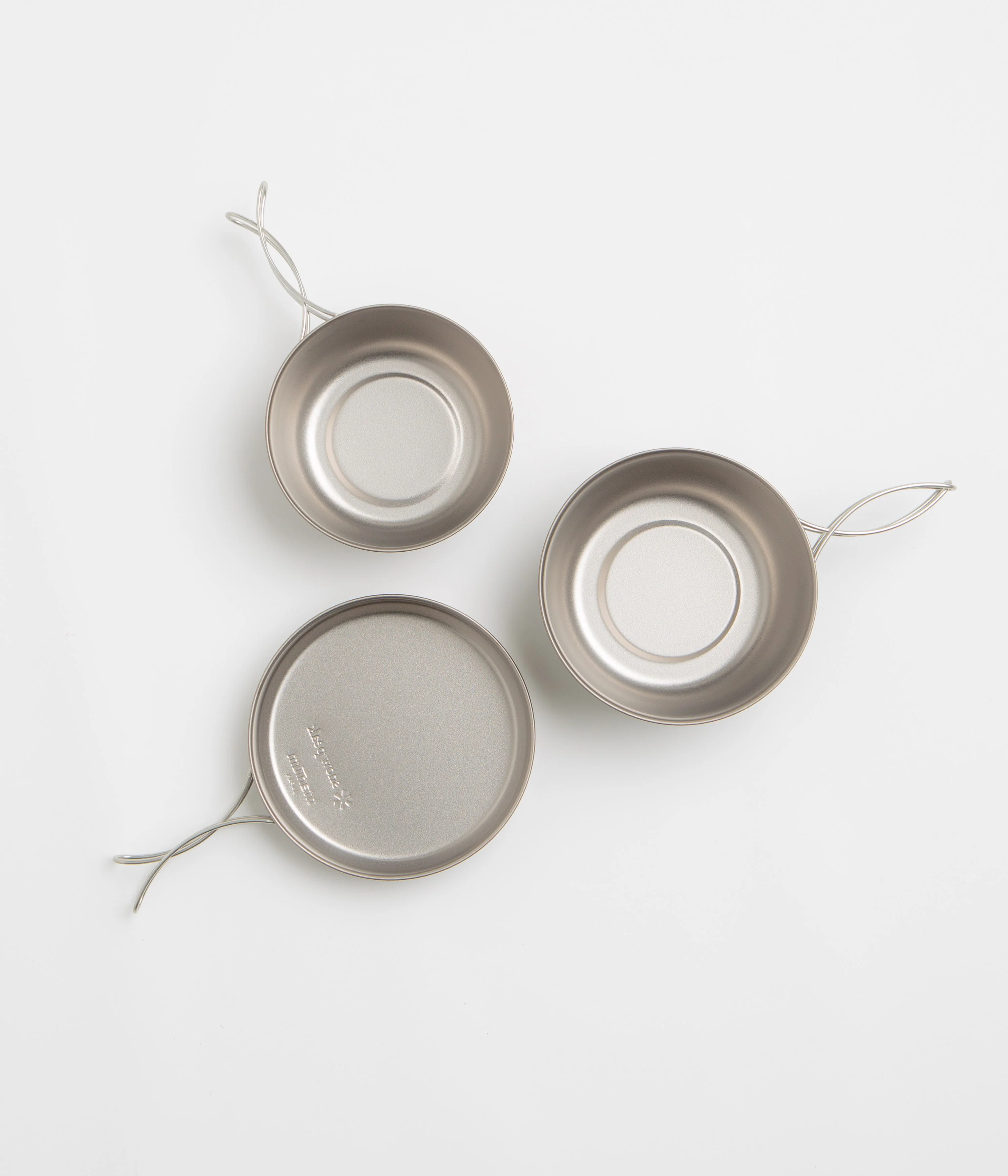 Snow Peak 3 Piece Titanium Cookset - Silver - Image 7