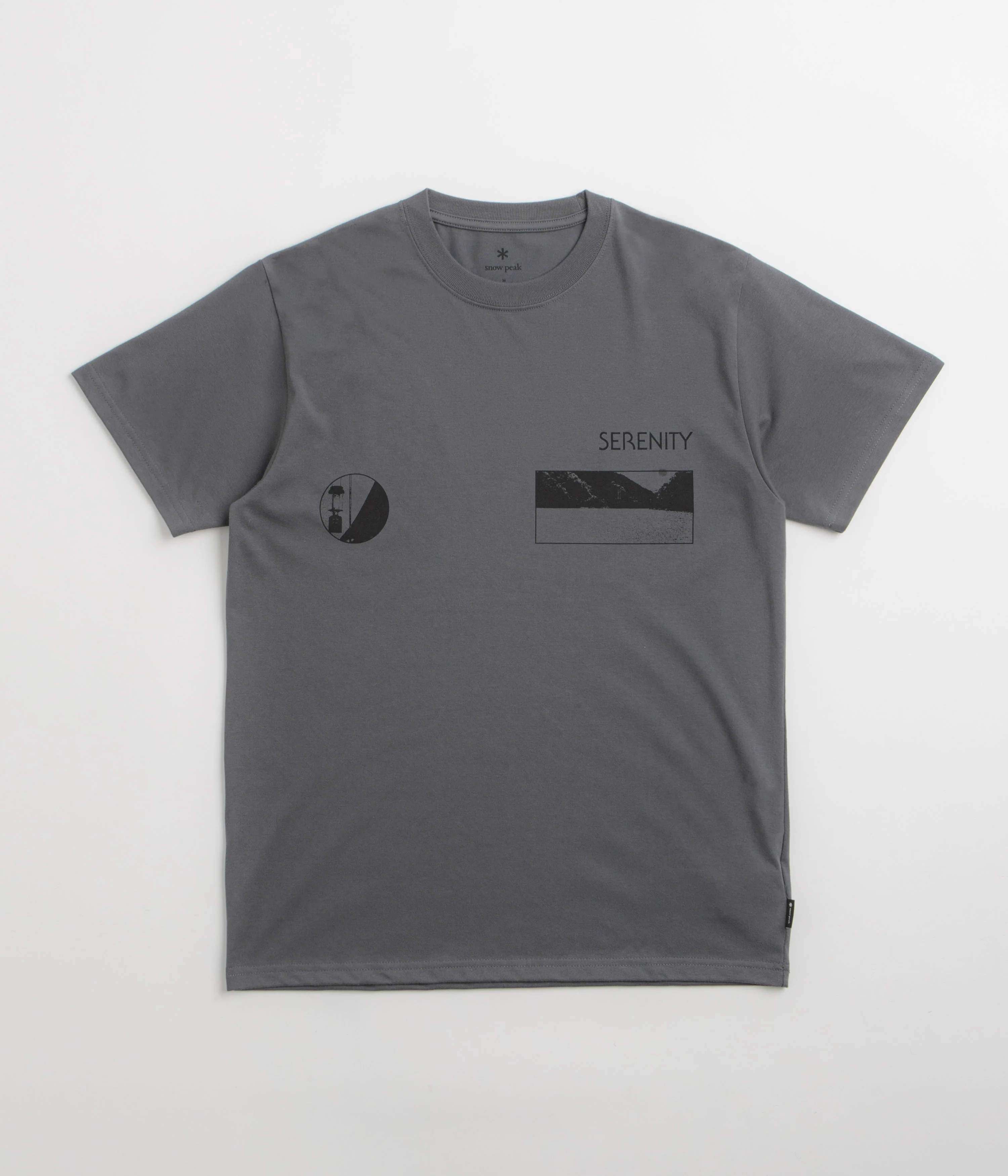 Snow Peak CF Landscape T-Shirt - Charcoal - Image 2