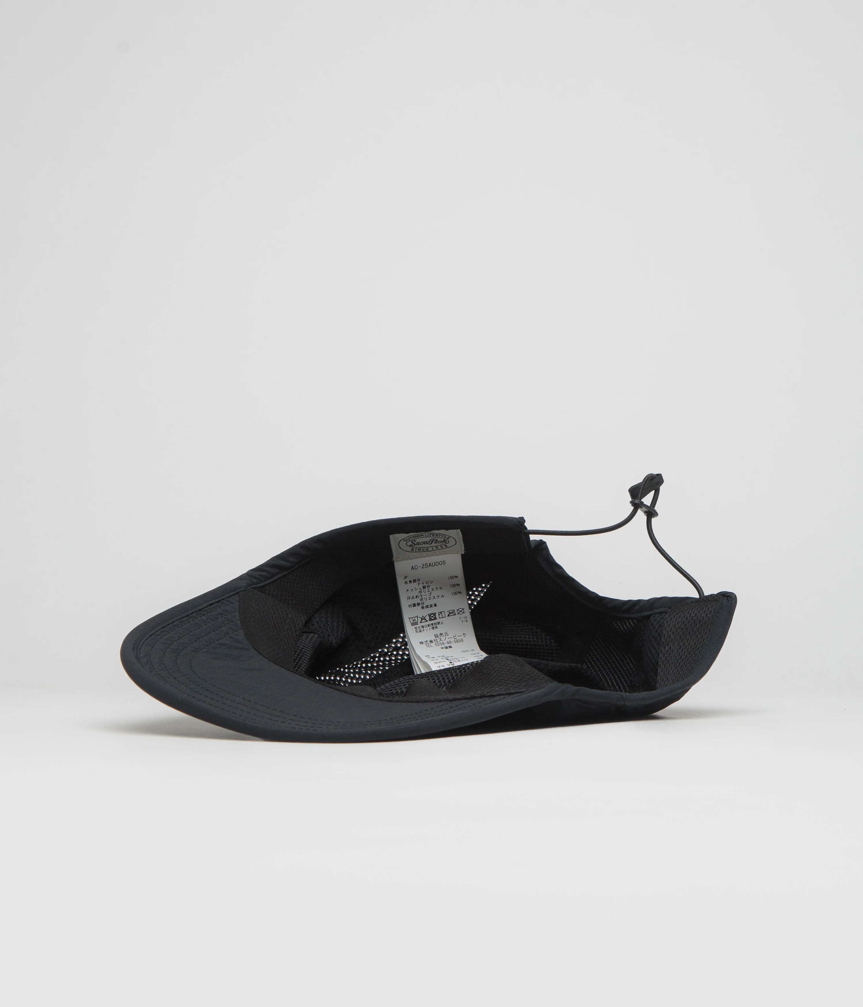 Snow Peak Garment Dyed Cap - Black - Image 4