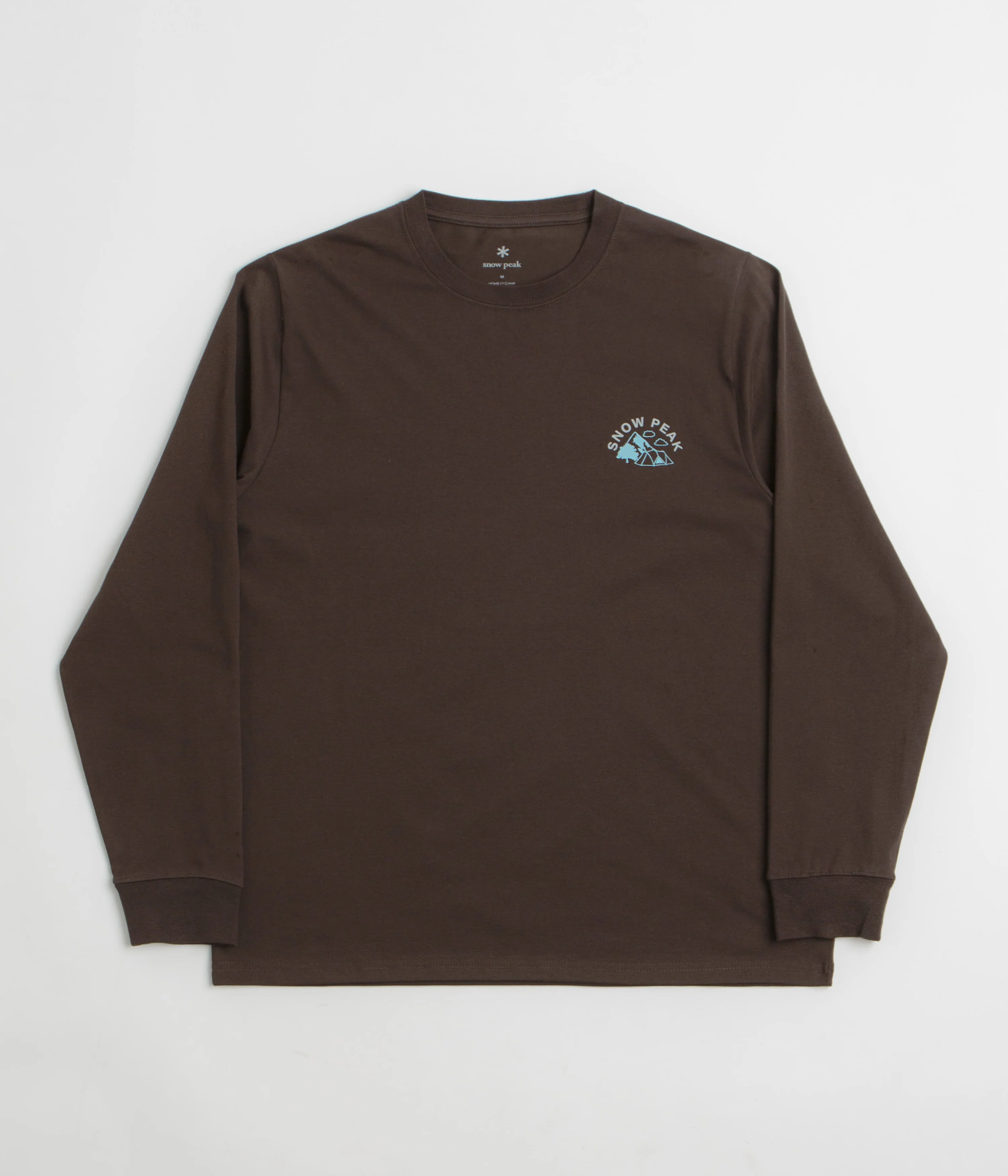 Snow Peak Living With Nature Long Sleeve T-Shirt - Dark Brown