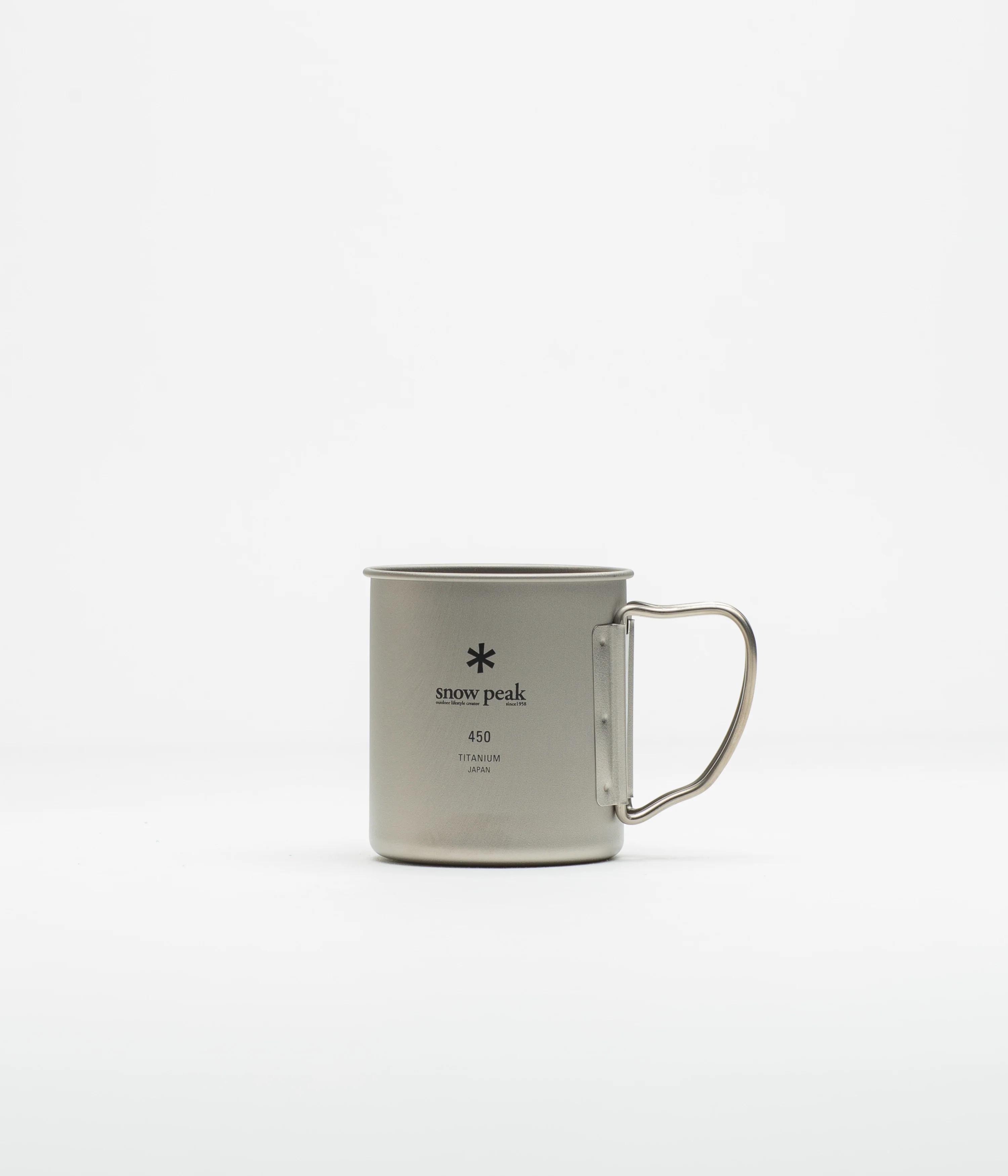 Snow Peak Titanium Single Wall 450ml Mug - Silver