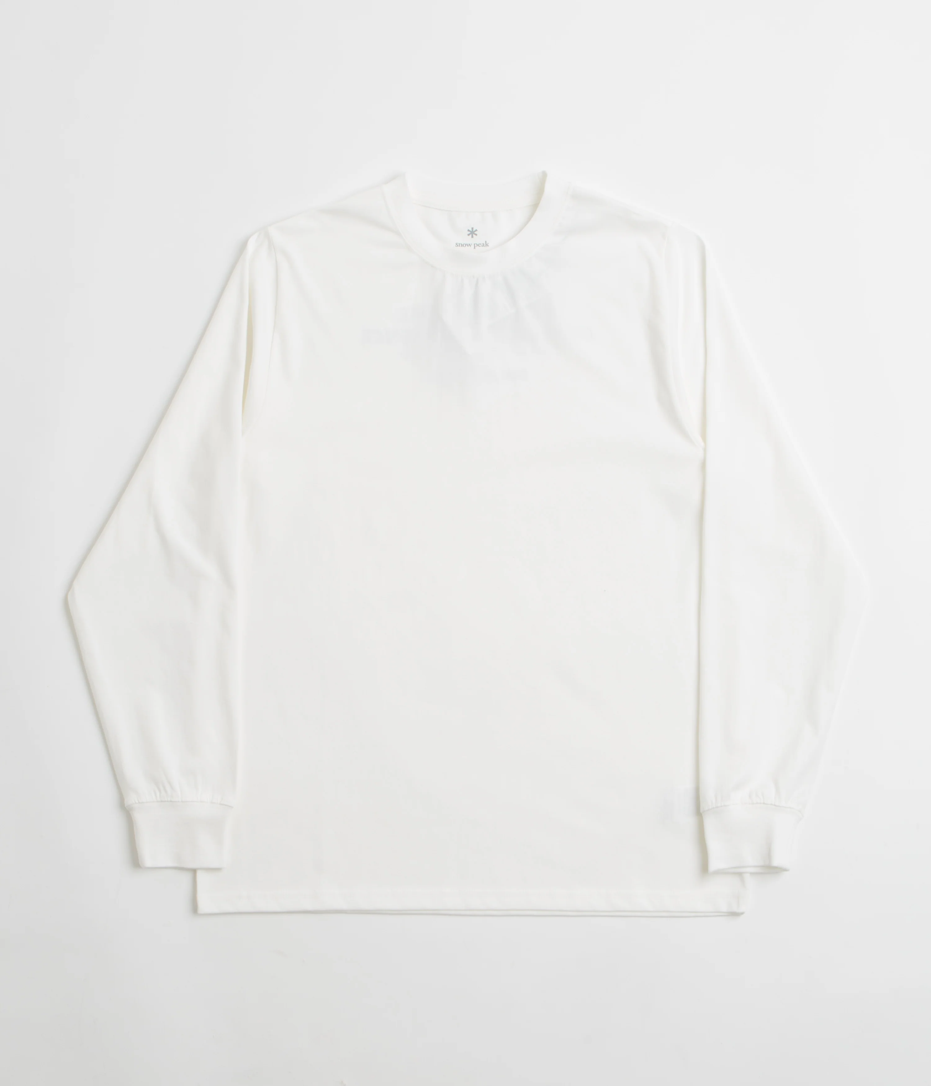 Snow Peak Typography Long Sleeve T-Shirt - Off White - Image 2