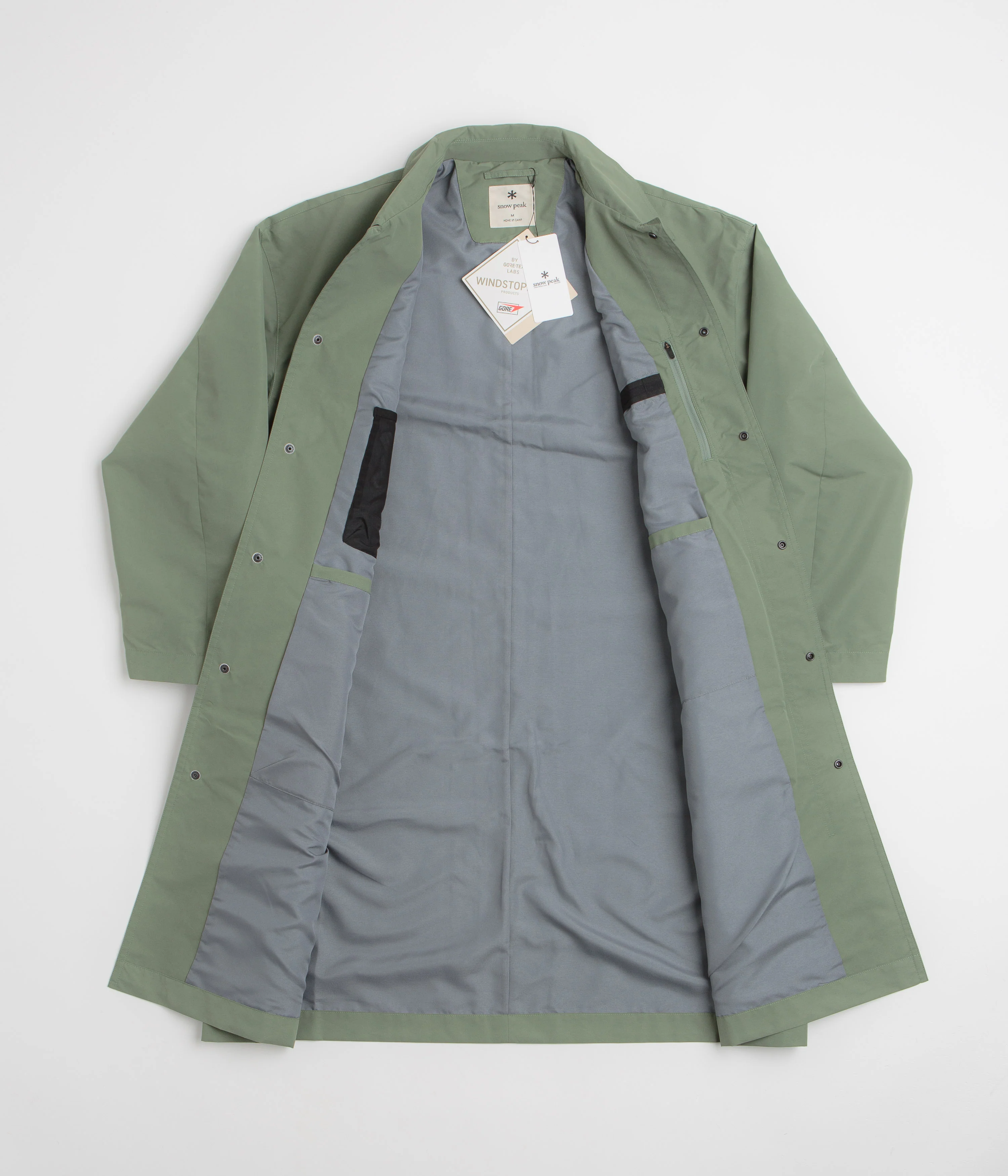 Snow Peak Windstopper Collar Coat - Foliage - Image 2
