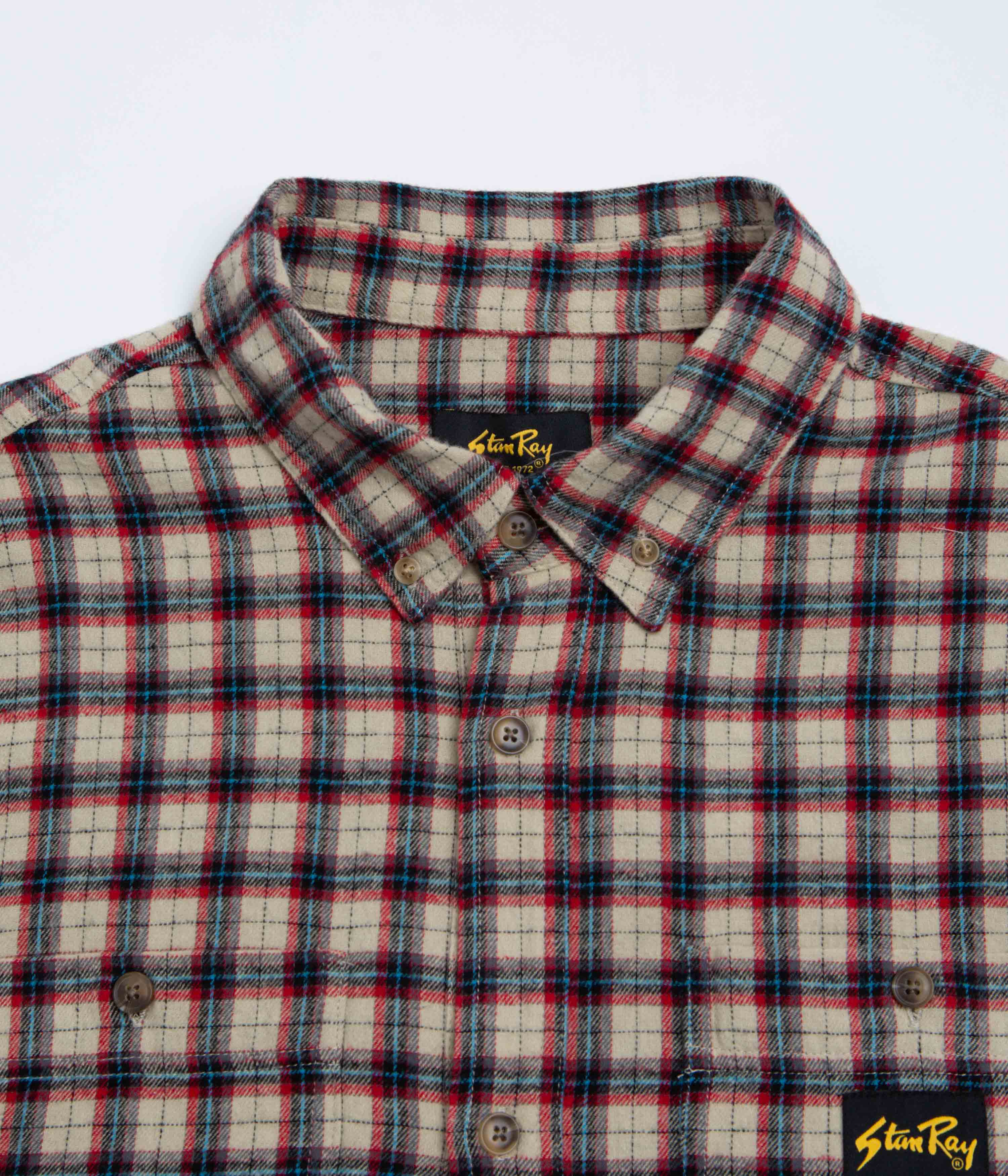 Stan Ray Flannel Shirt - Easy Natural Plaid - Image 3
