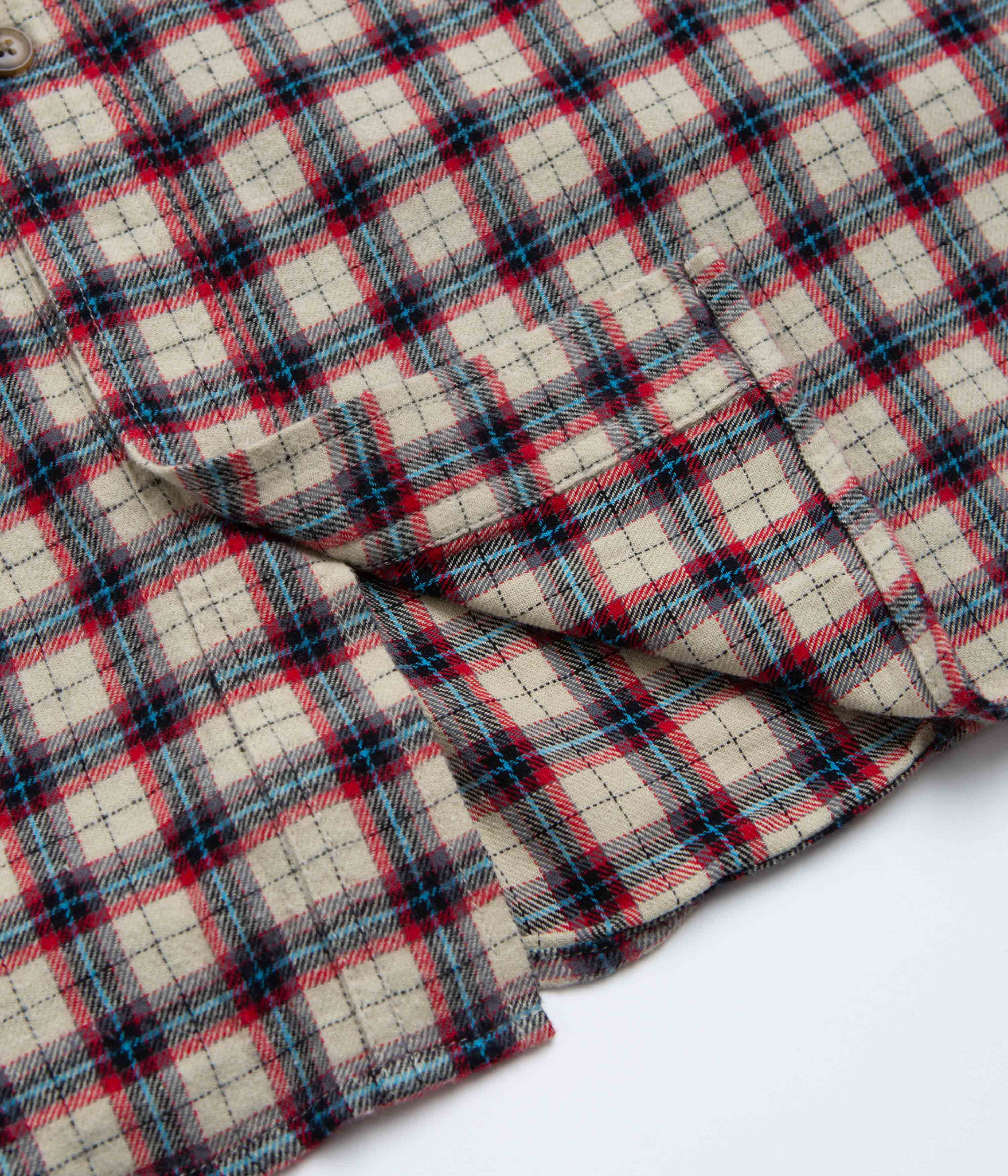 Stan Ray Flannel Shirt - Easy Natural Plaid - Image 4