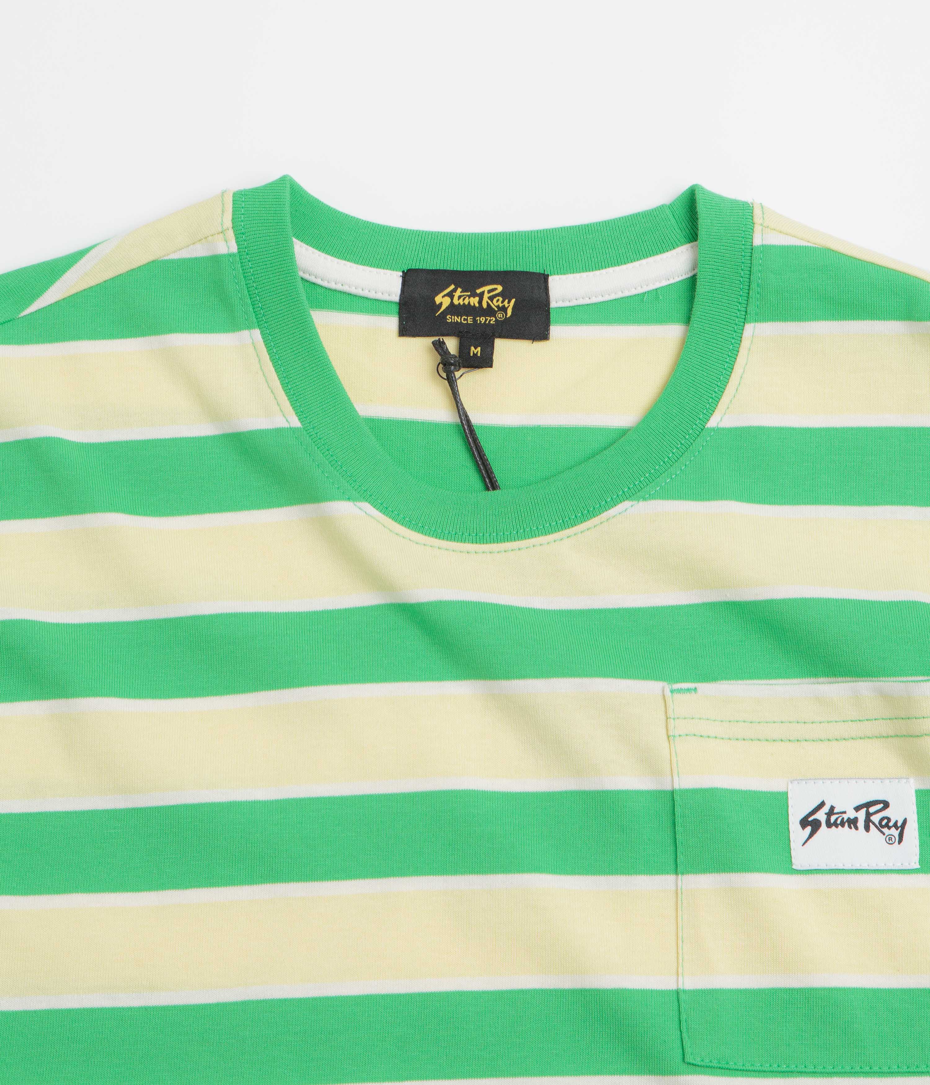 Stan Ray Stripe T-Shirt - Island Green / Sunlight - Image 2