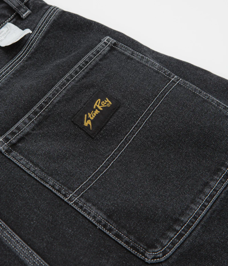 Stan Ray Wide 5 Shorts - Washed Black - Image 7