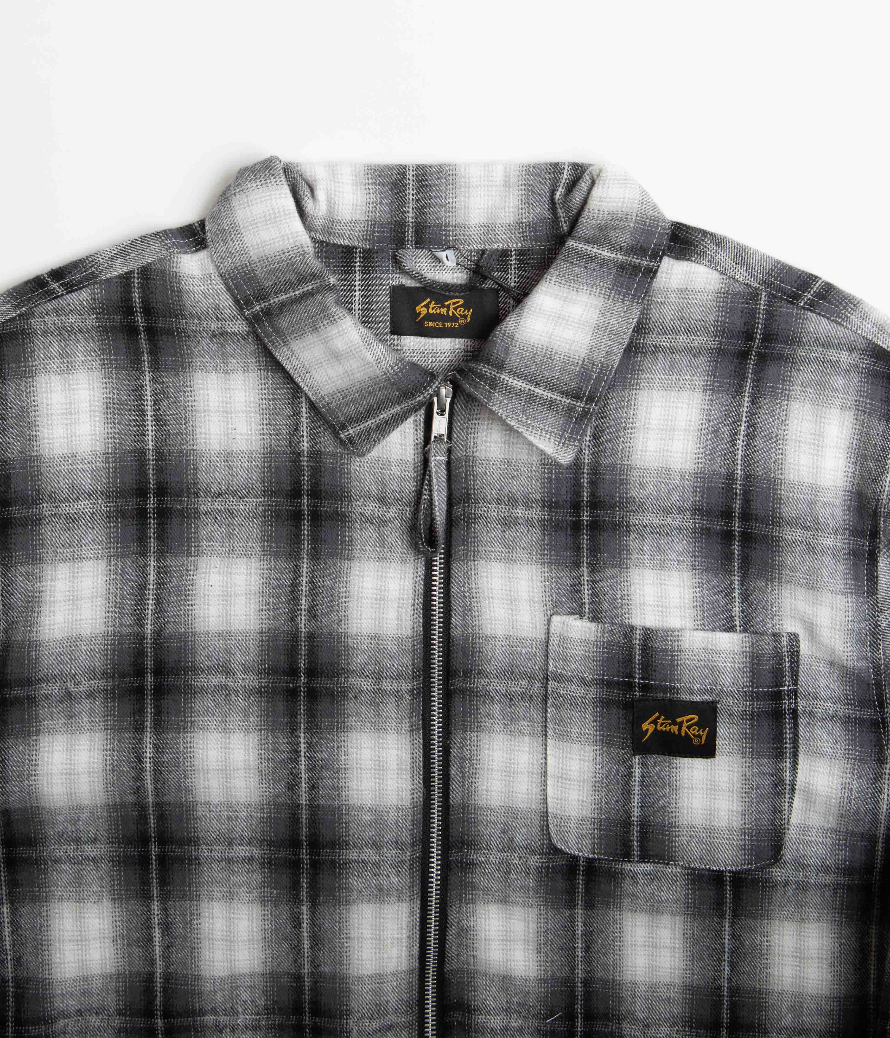 Stan Ray Zip Shirt - Black Plaid - Image 4