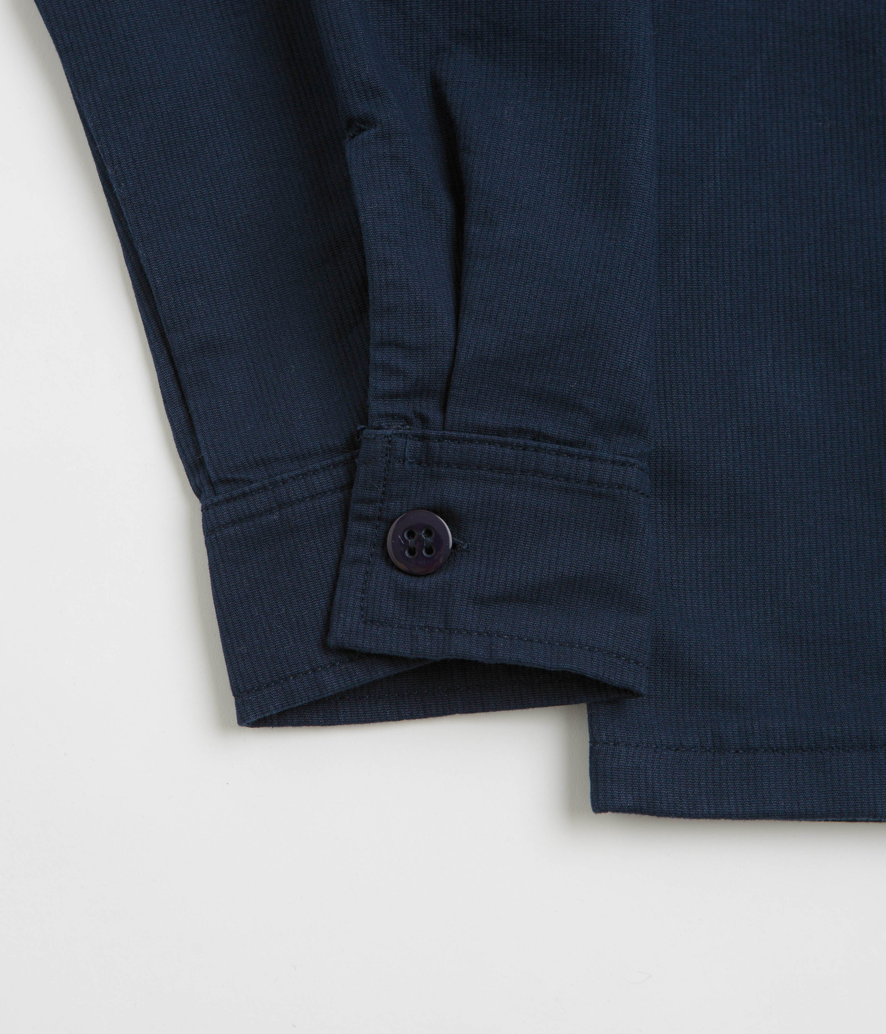 Stan Ray Zip Shirt  - Navy Bedford - Image 6