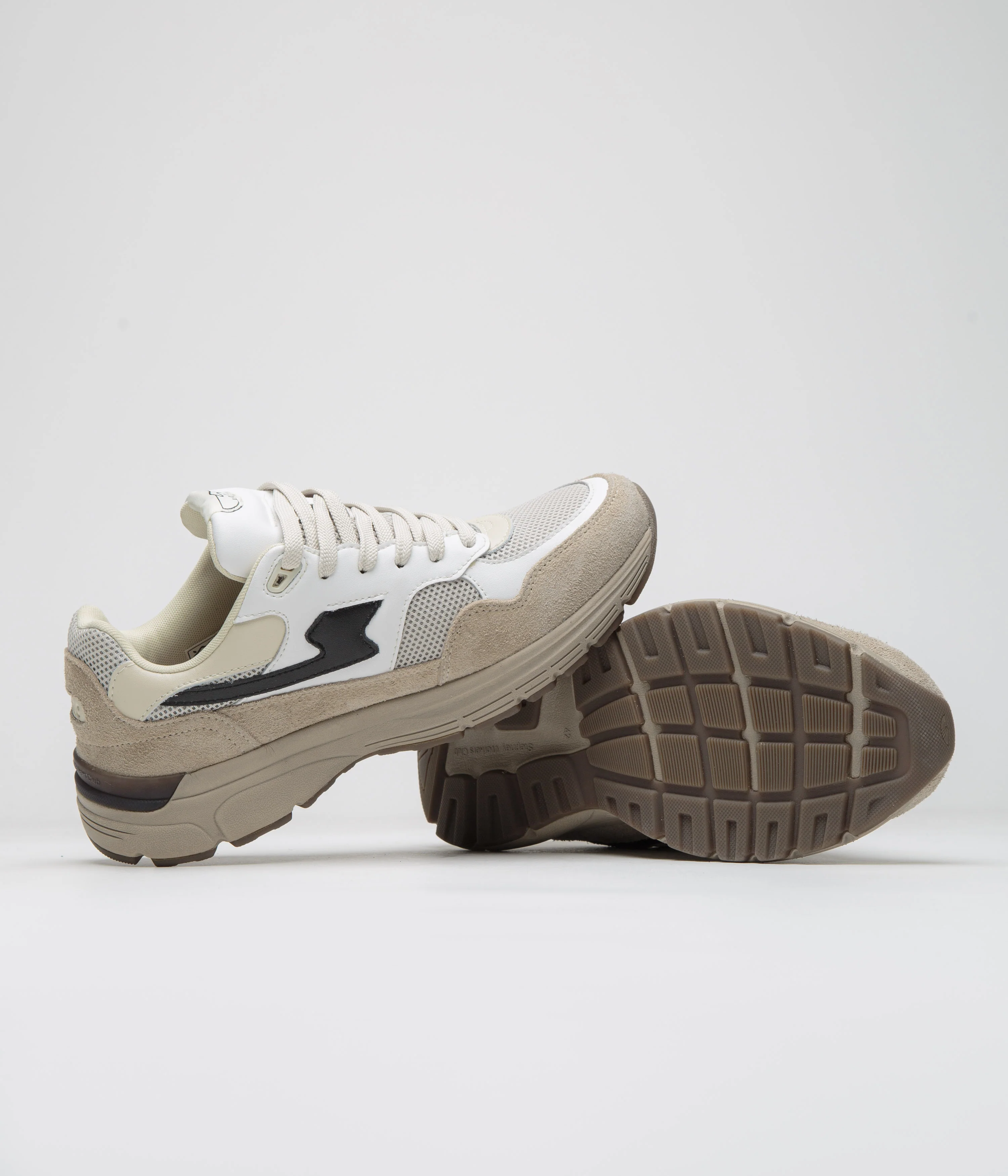 Stepney Workers Club Amiel S-Strike Geo-Merged Shoes - Winter / White - Image 5