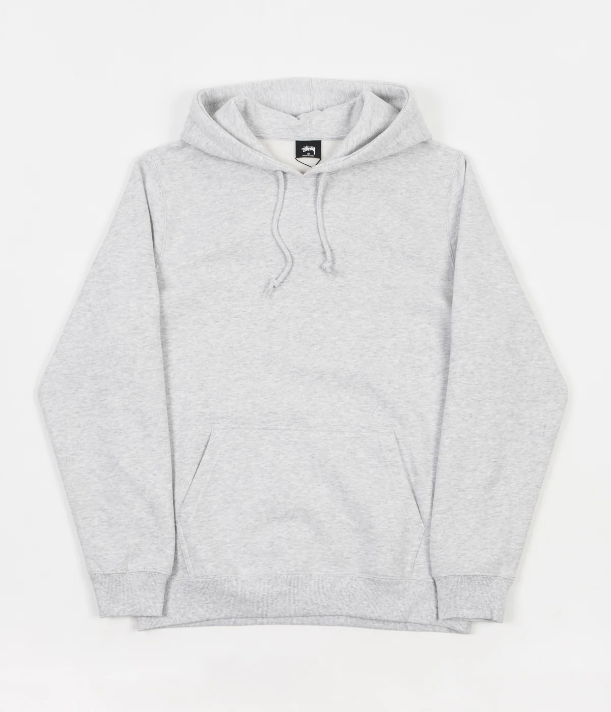 Stussy Smooth Stock Applique Hoodie - Grey Heather - Image 2