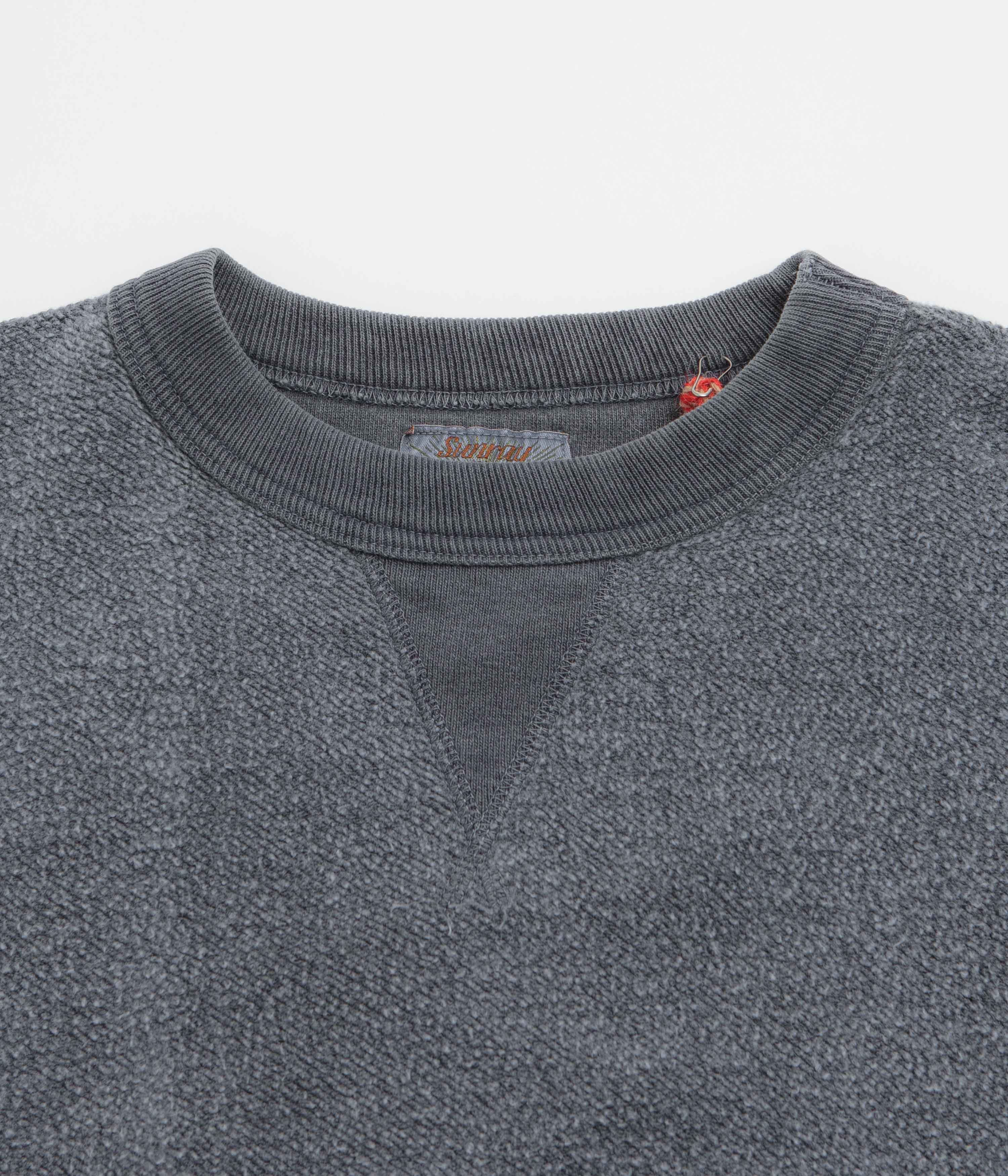 Sunray Spirit Womens Hina Reversed Fleece Crewneck Sweatshirt - Pigment Blue - Image 2