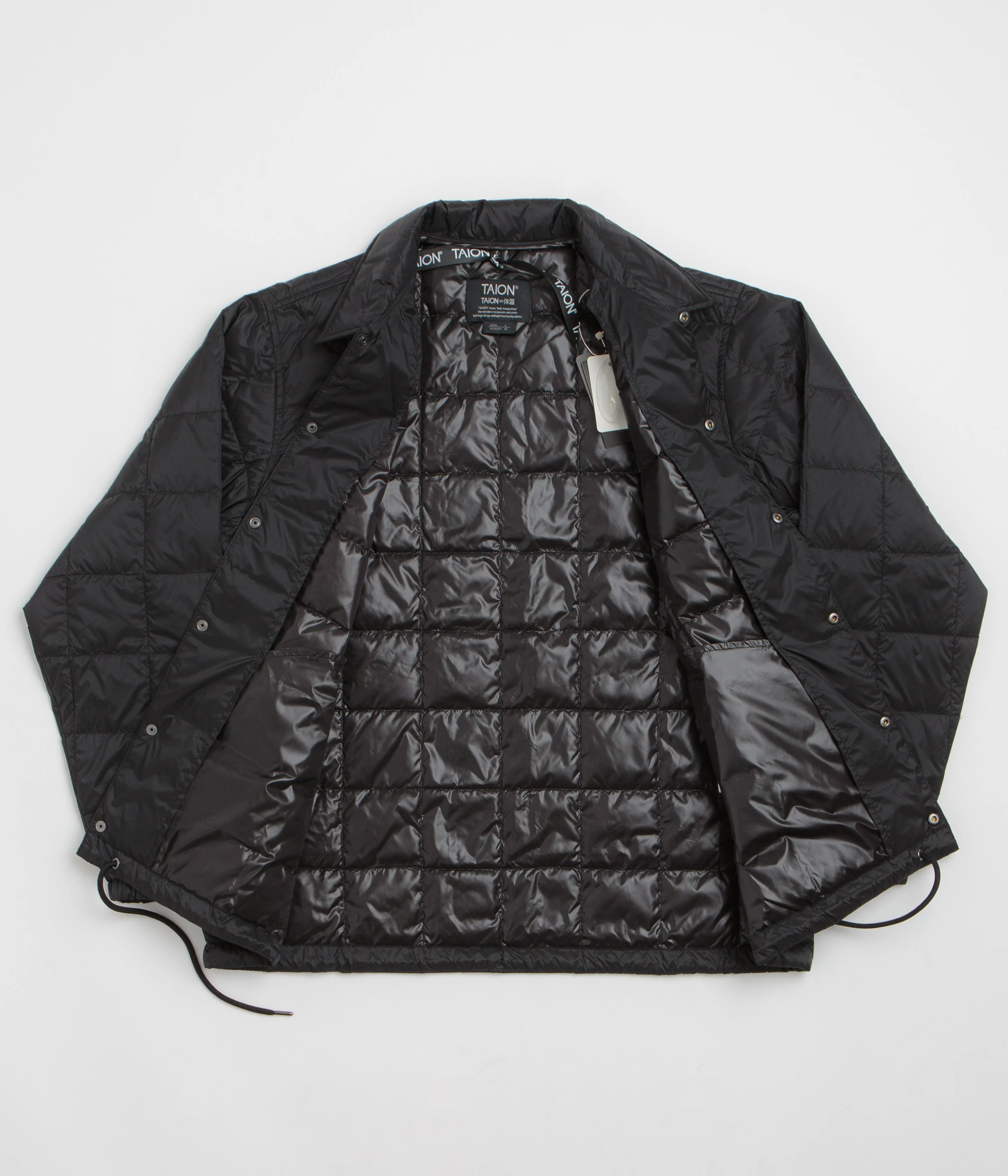 Taion Down Coach Jacket - Black - Image 2
