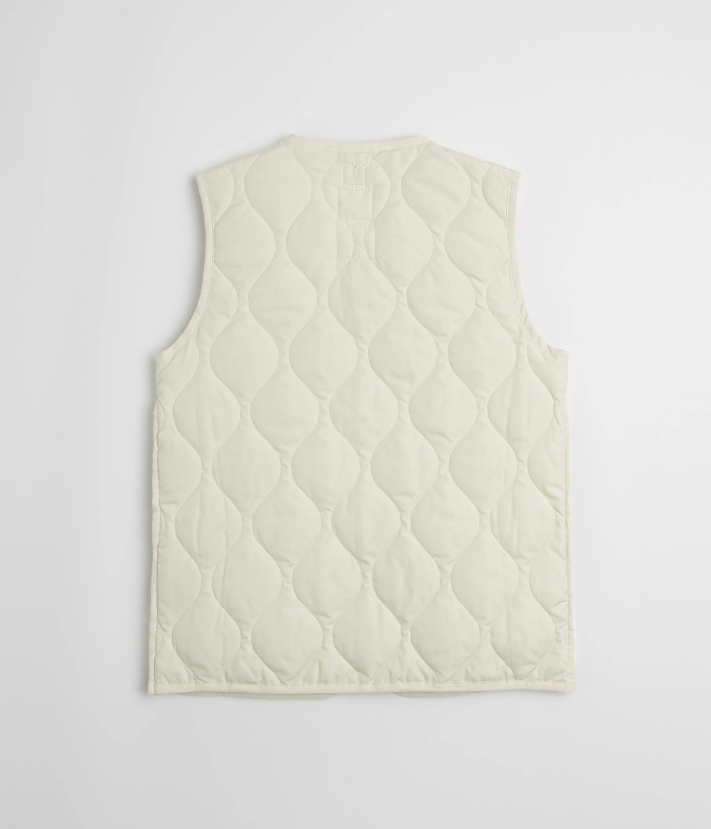 Taion Military Crewneck W-Zip Down Vest - Off White - Image 3