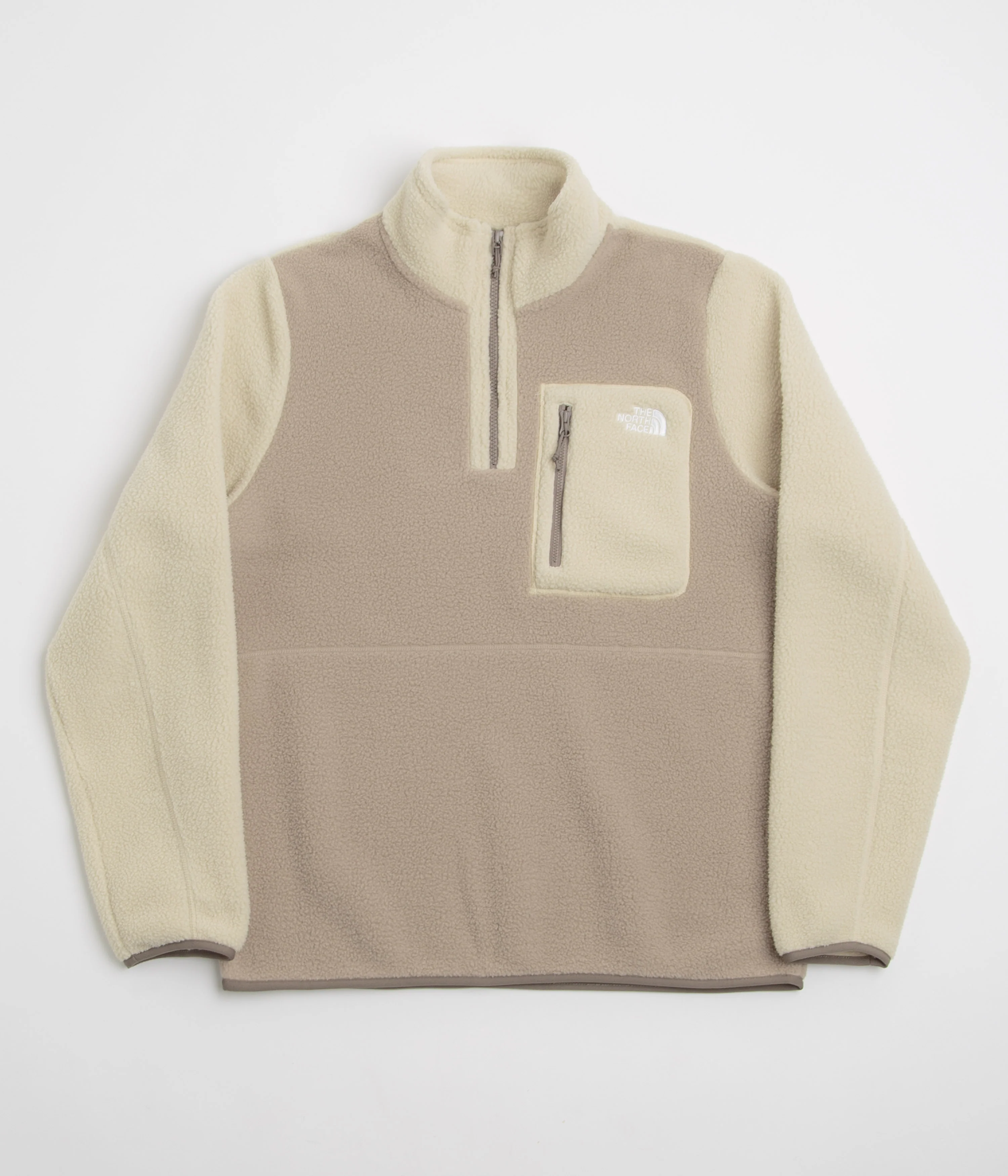 The North Face Yumiori 1/4 Zip Fleece - Mushroom Grey / Gravel