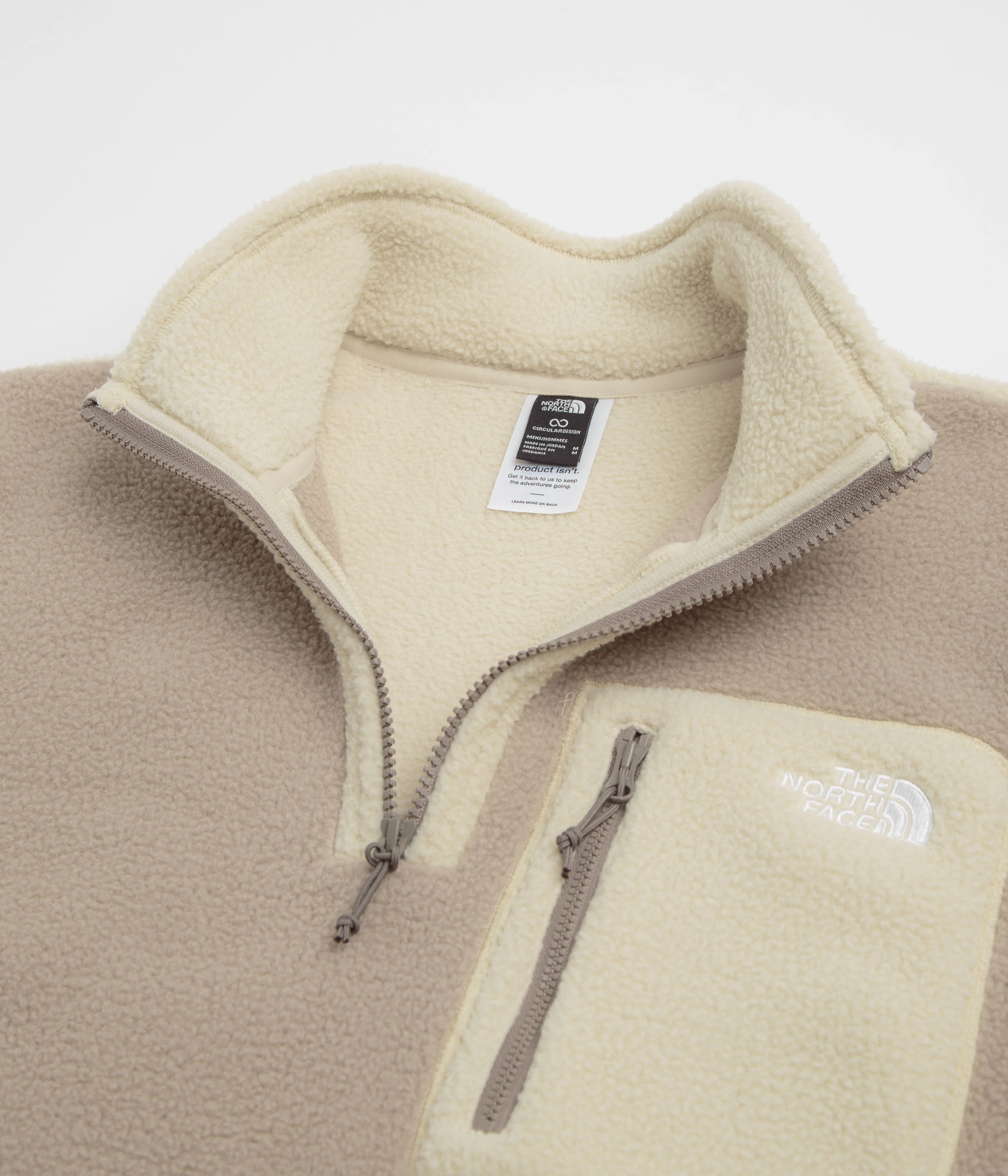 The North Face Yumiori 1/4 Zip Fleece - Mushroom Grey / Gravel - Image 4