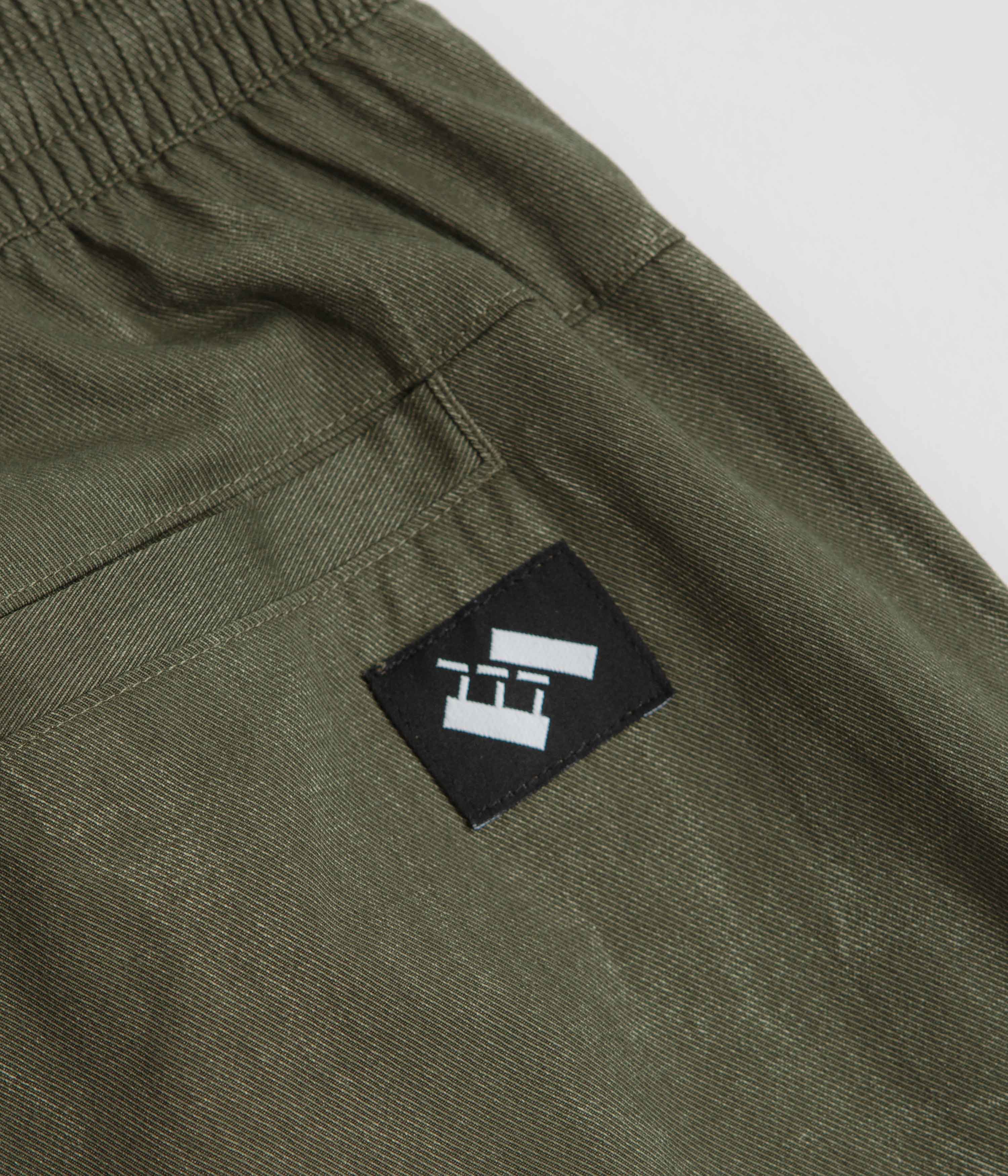 The Trilogy Tapes Beach Pants - Textured Olive - Image 7