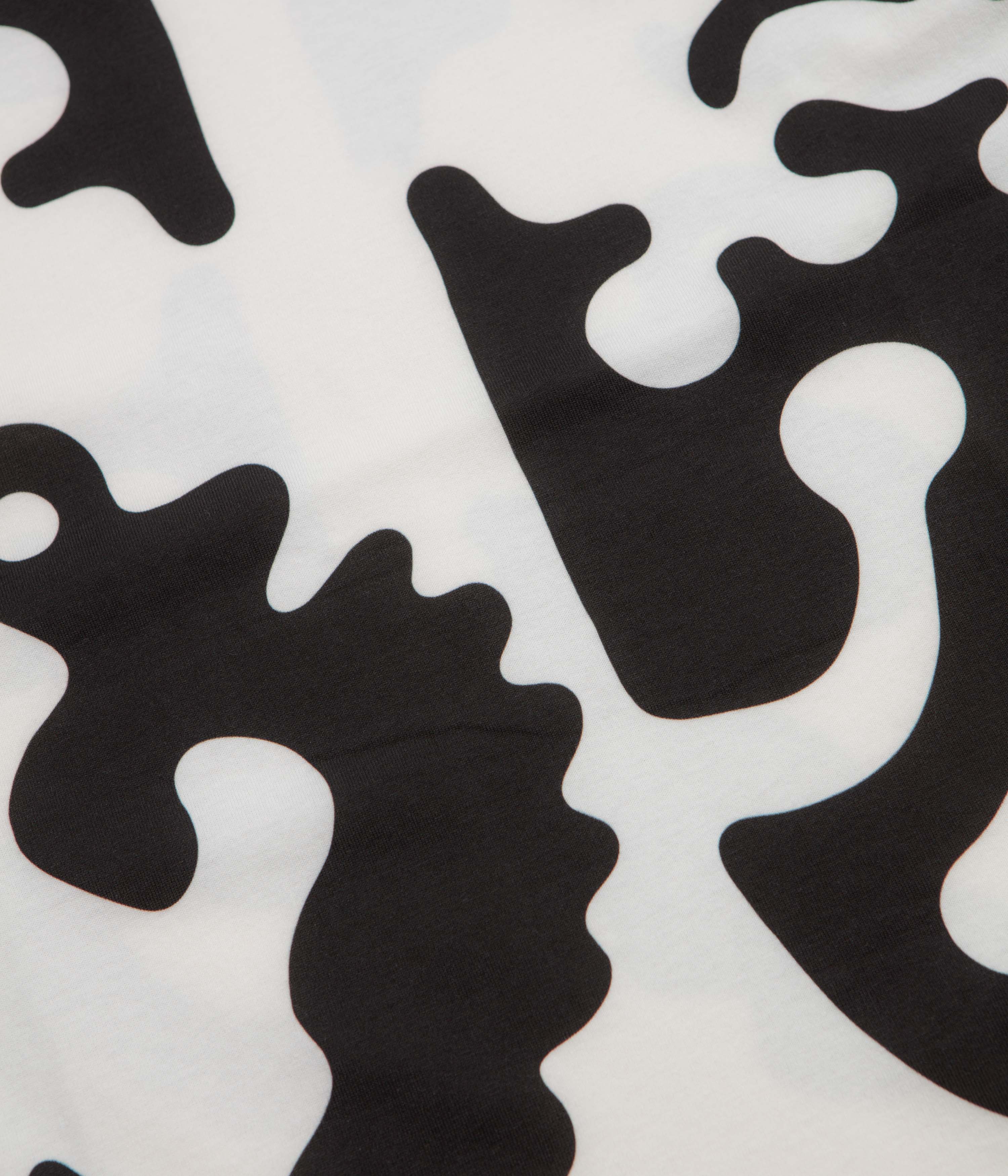 The Trilogy Tapes Clogged Bear T-Shirt - Black / White - Image 3