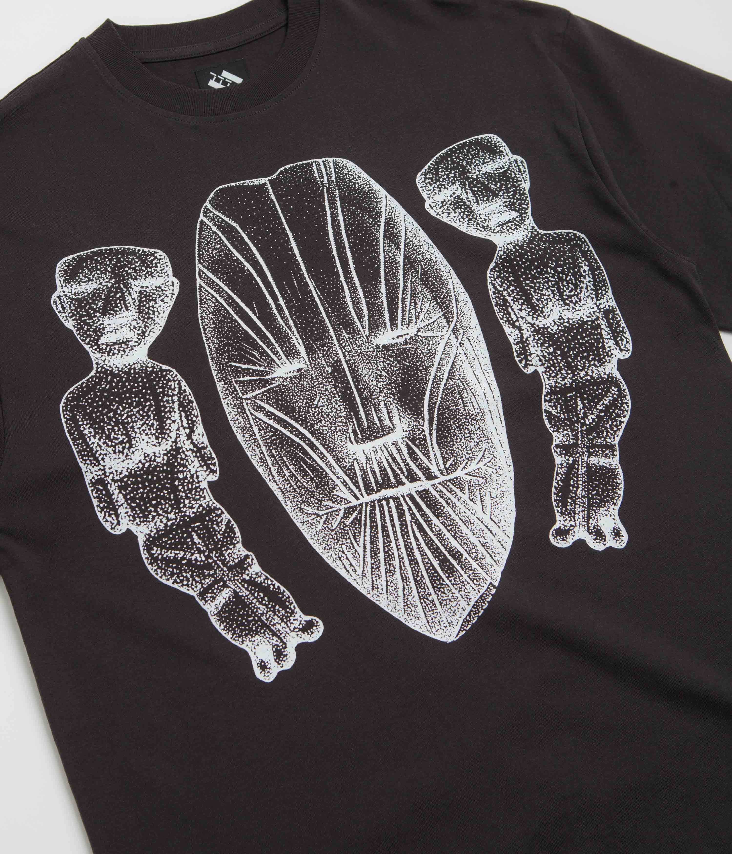 The Trilogy Tapes Face Figures Hands T-Shirt - Black - Image 3