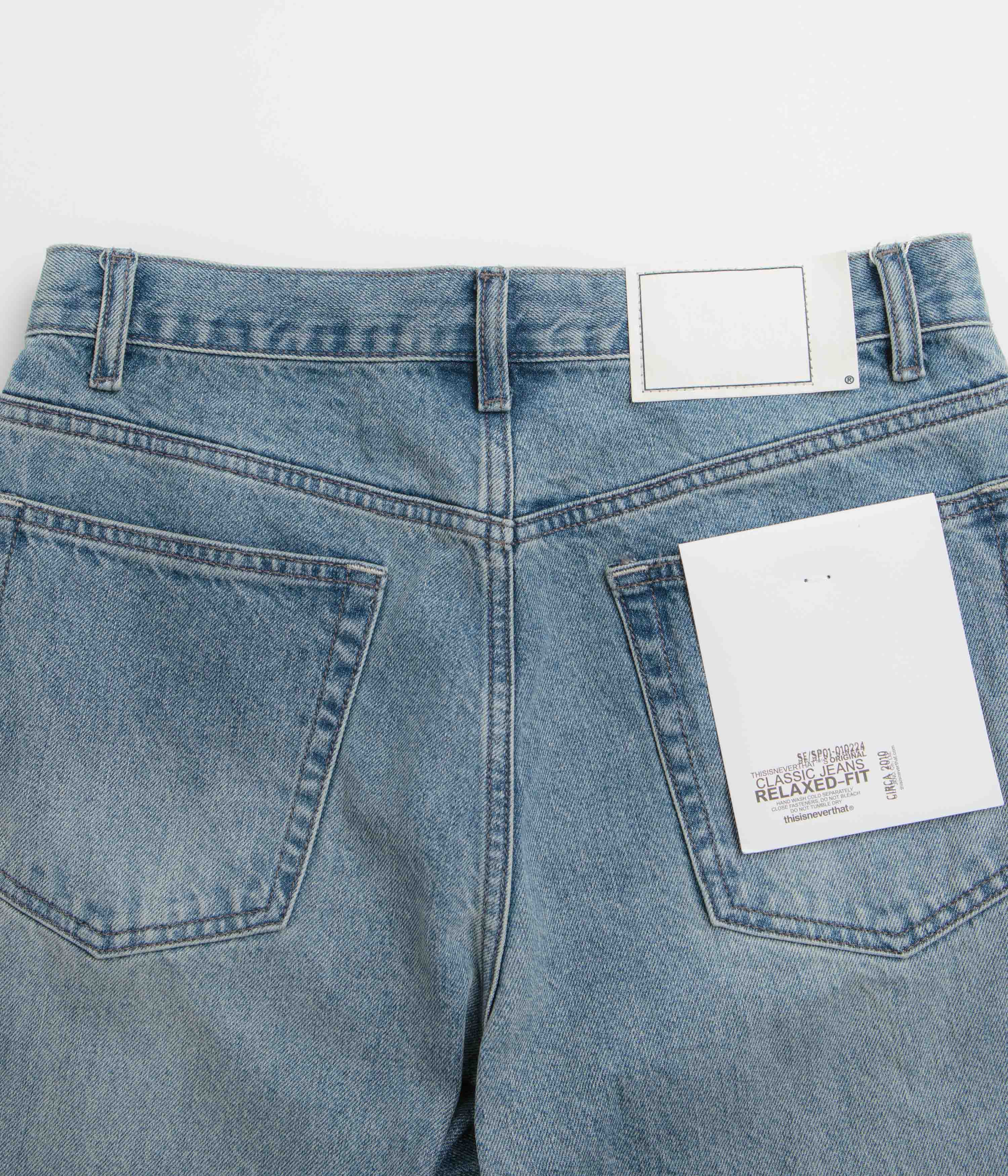 thisisneverthat Relaxed Jeans - Washed Blue - Image 6