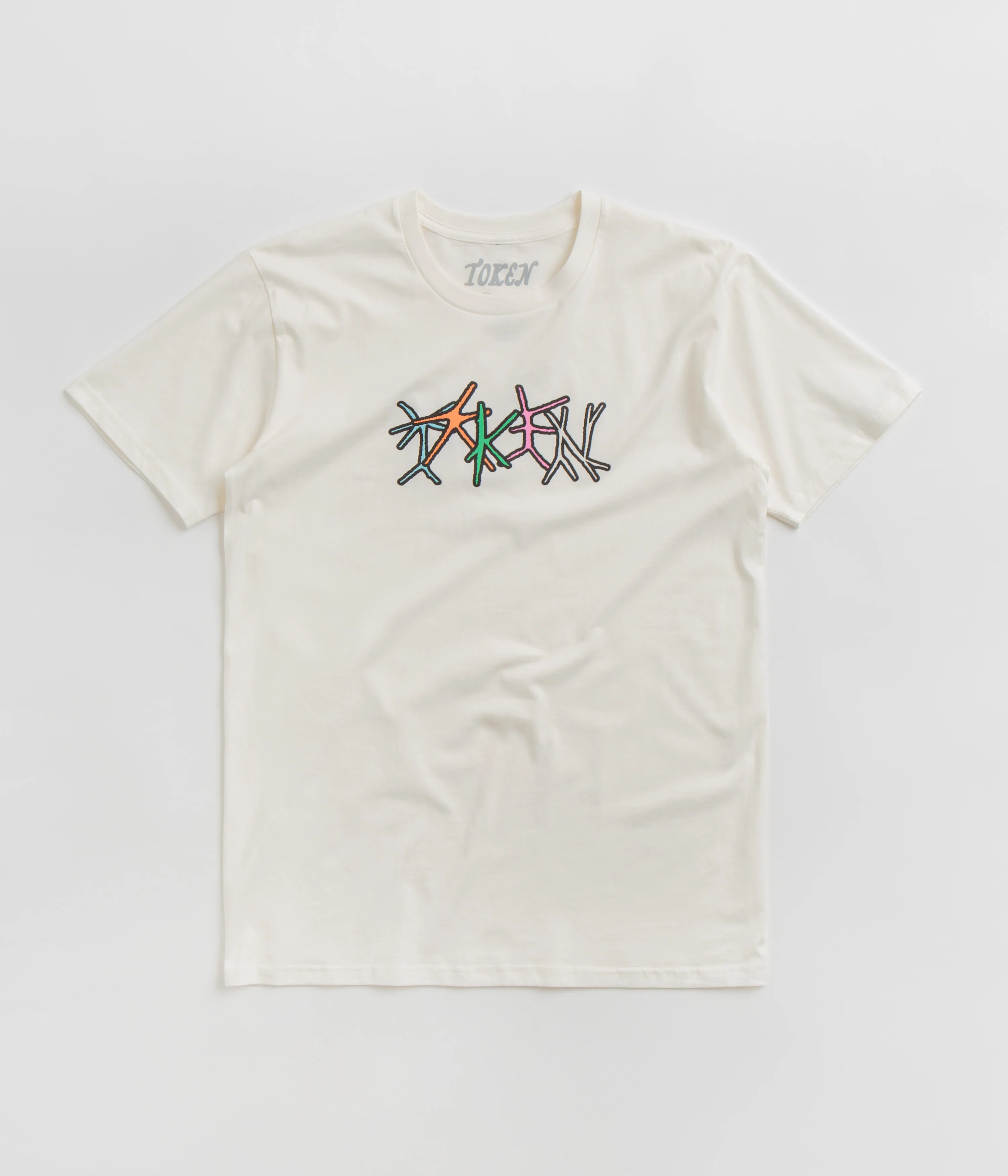 Token Spikey Logo T-Shirt - Natural