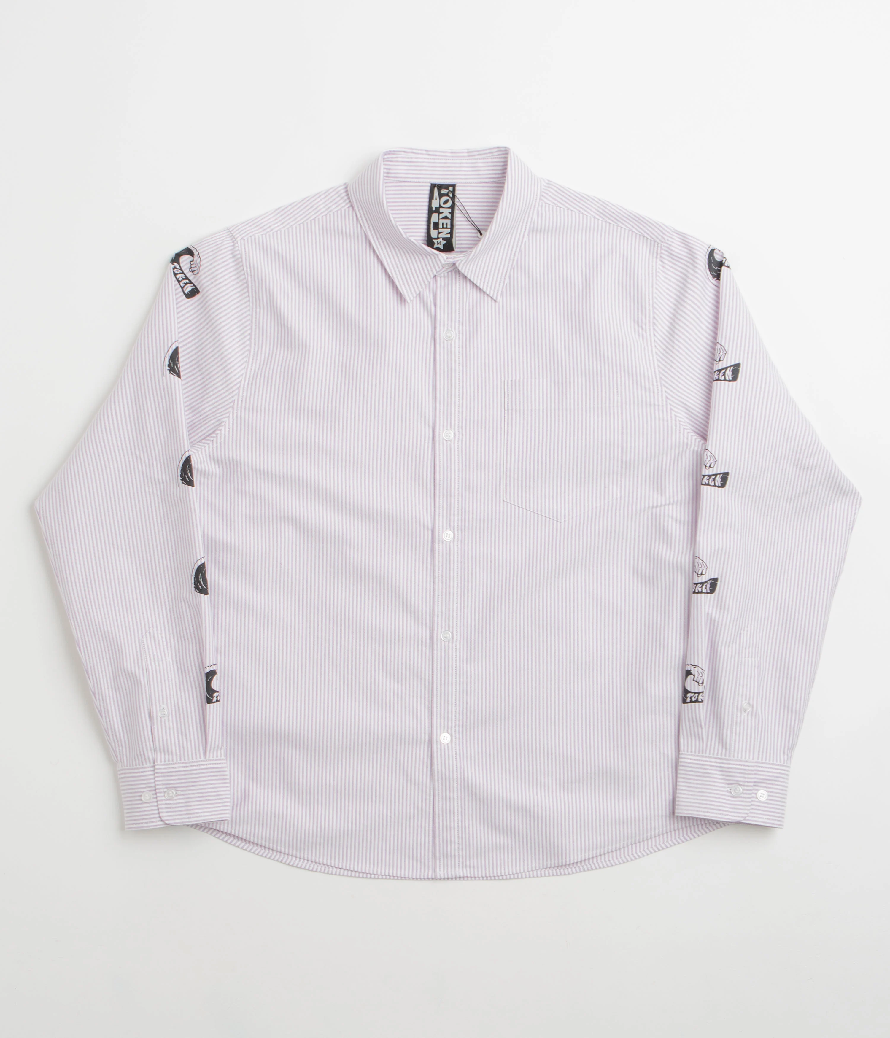 Token Tuff Stuff Shirt - Purple / White Striped