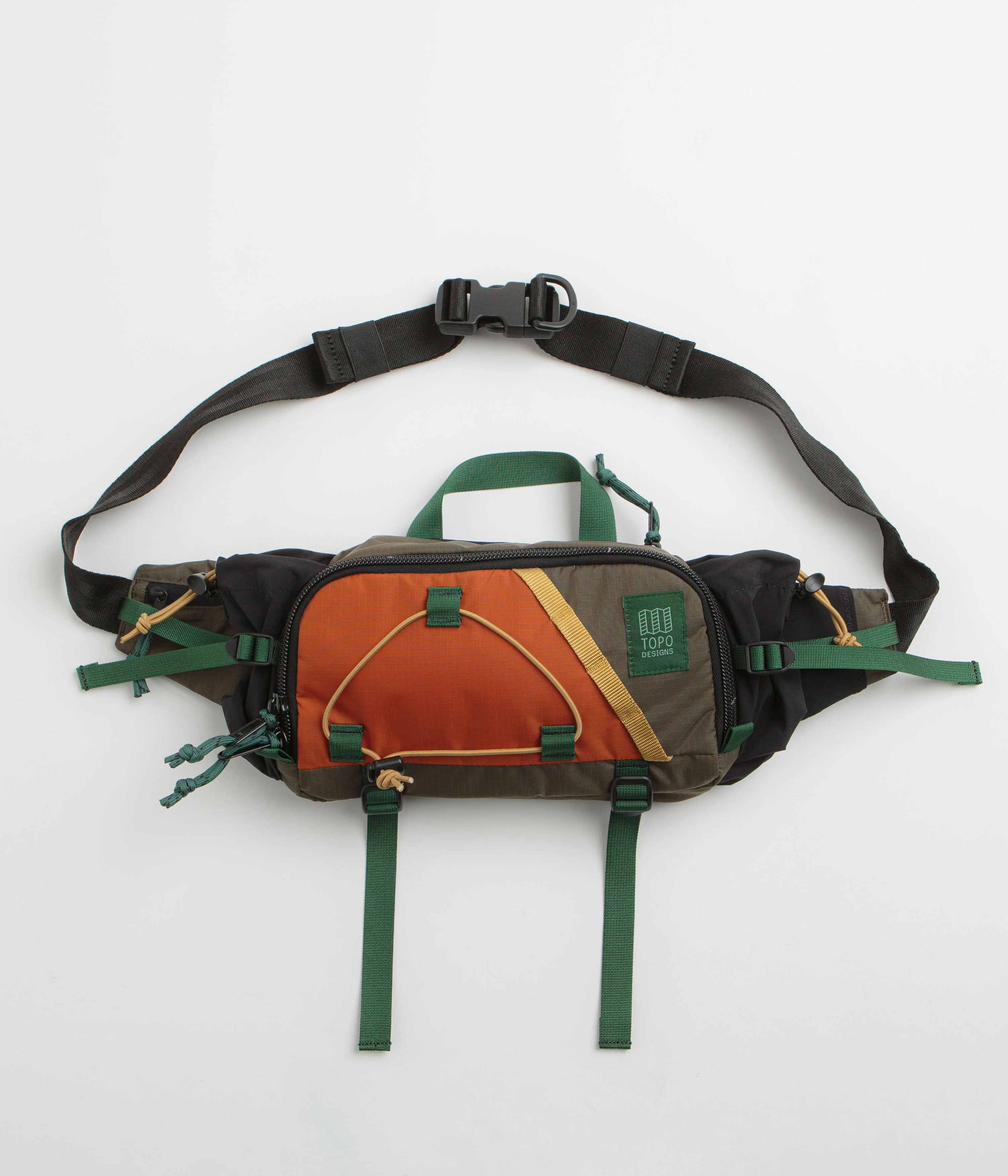 Topo Designs Mountain Hydro Hip Pack - Woodland / Terracotta