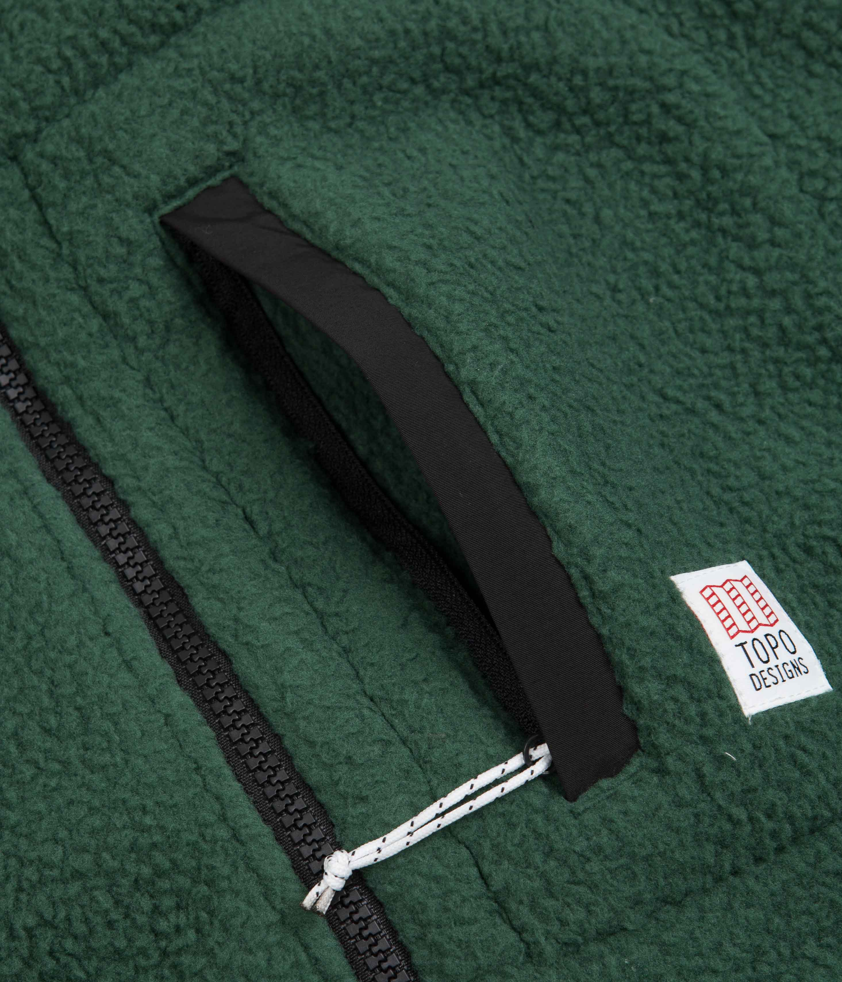 Topo Designs Mountain Pullover Fleece - Forest - Image 4