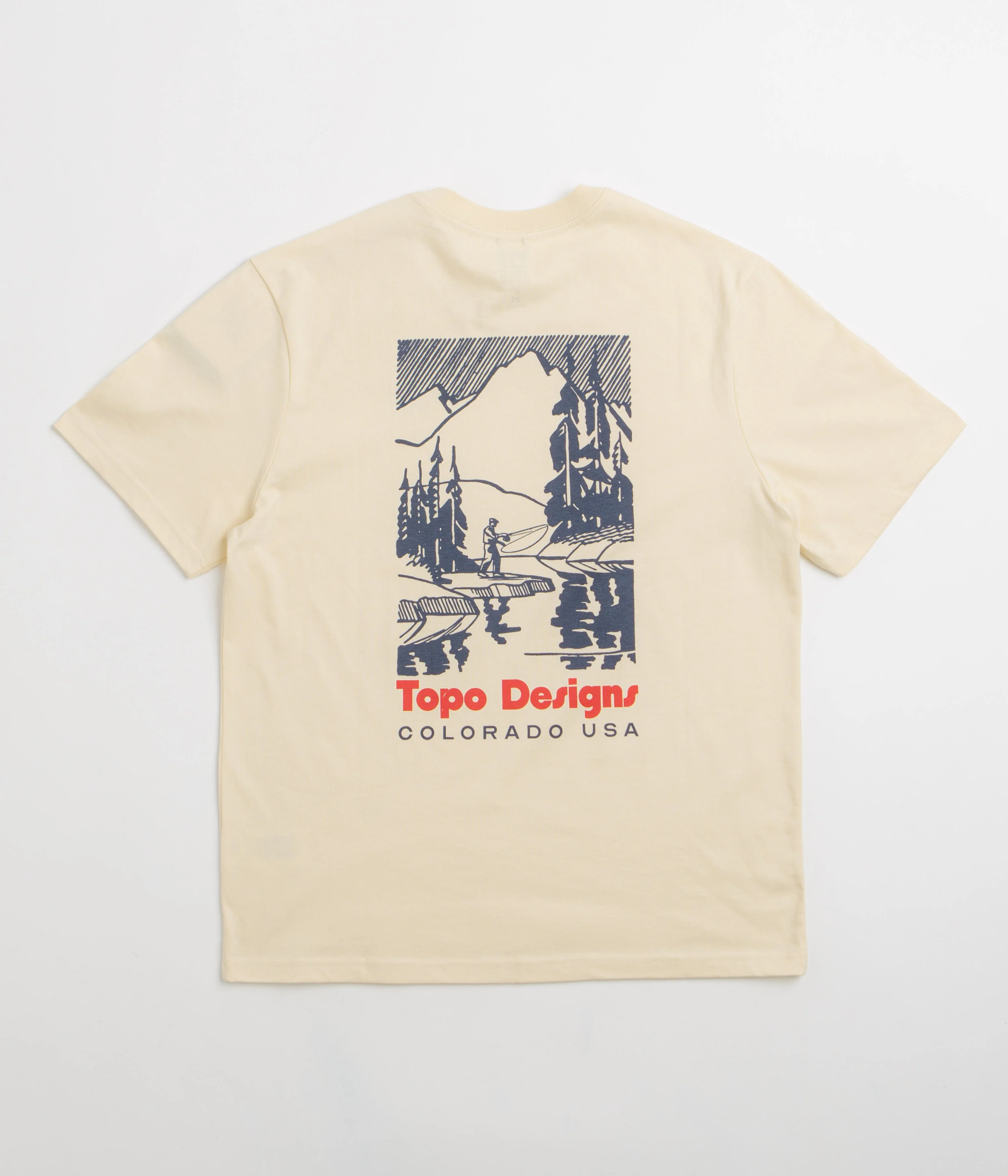Topo Designs Mountain River T-Shirt - Bone White